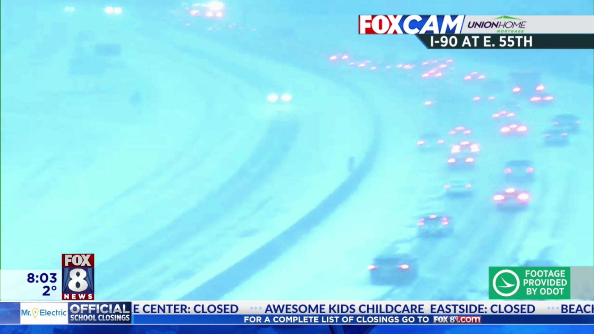 Crash on I-90 at East 72 closes lanes – Fox 8 Cleveland WJW