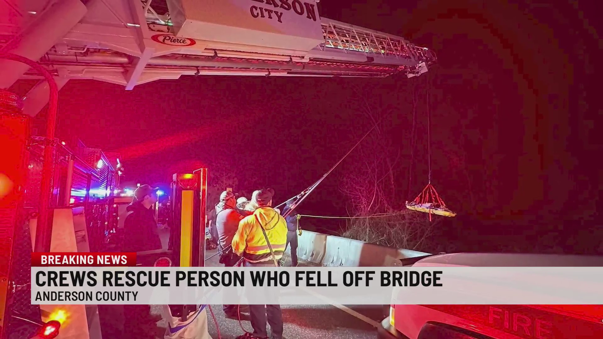 Fire crews rescue person who fell 40 feet off bridge in Anderson – WSPA ...