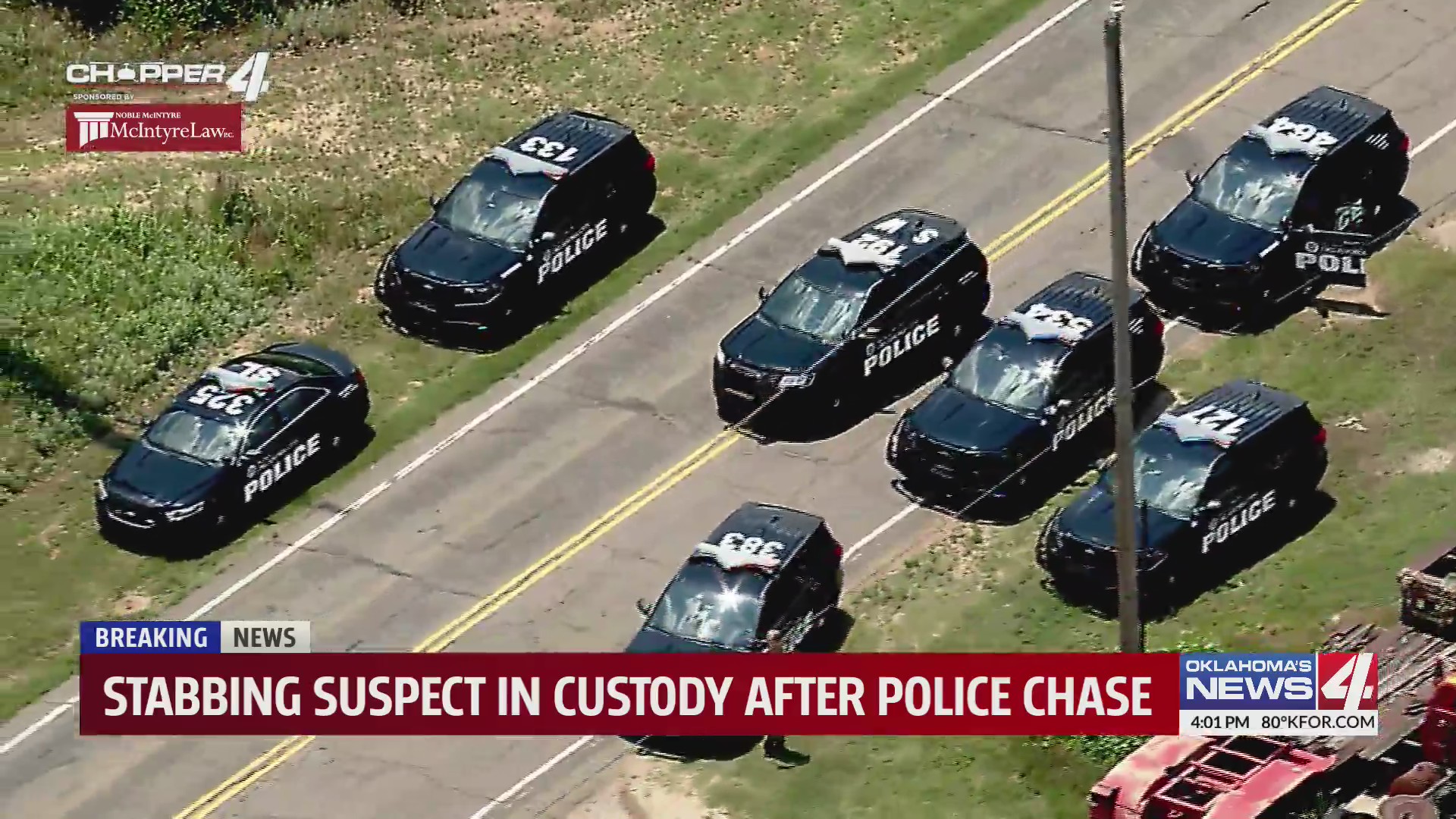 Stabbing suspect in custody after police chase – KFOR.com Oklahoma City