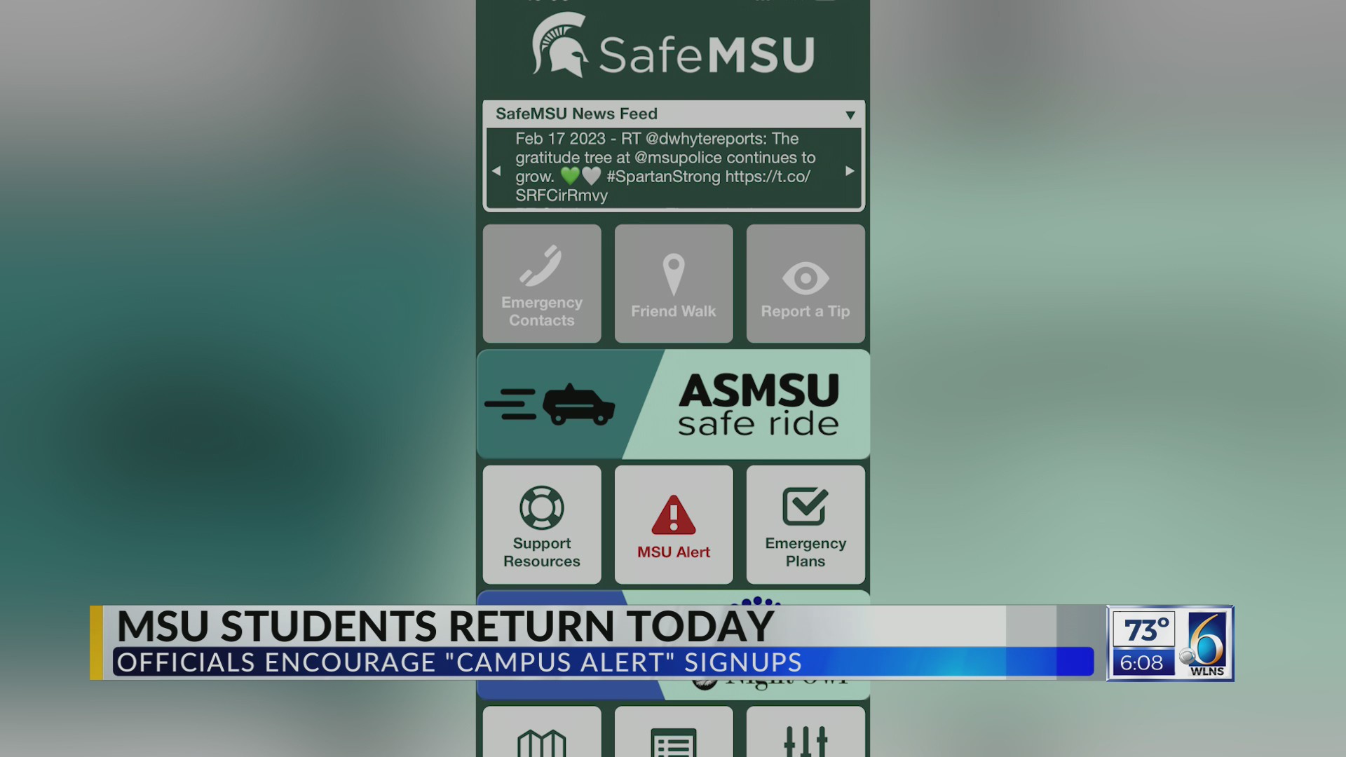 MSU Officials Encourage Campus Alert Signups – WLNS 6 News