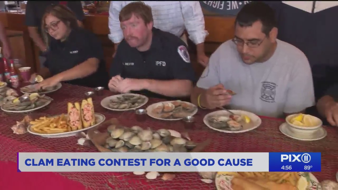 Long Island clam eating contest raising money for baby fighting cancer PIX11