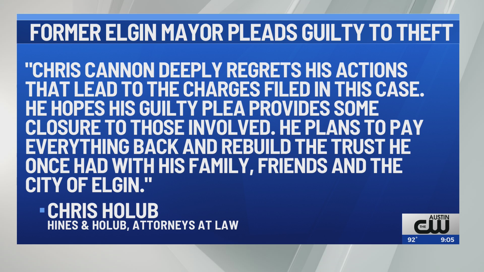 Former Elgin mayor pleads guilty to theft charge KXAN Austin