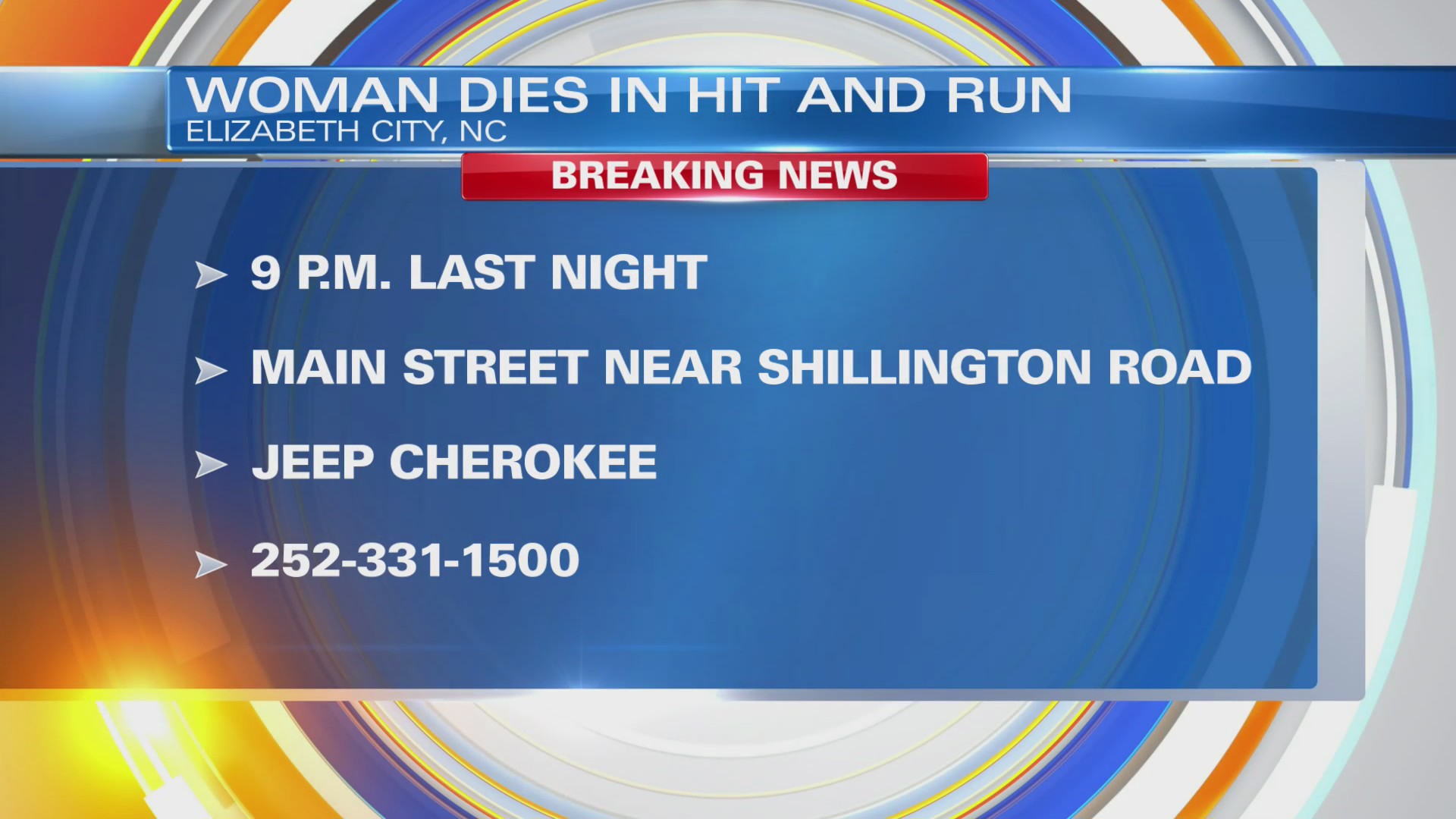 Woman fatally hit by car in Elizabeth City – WAVY.com