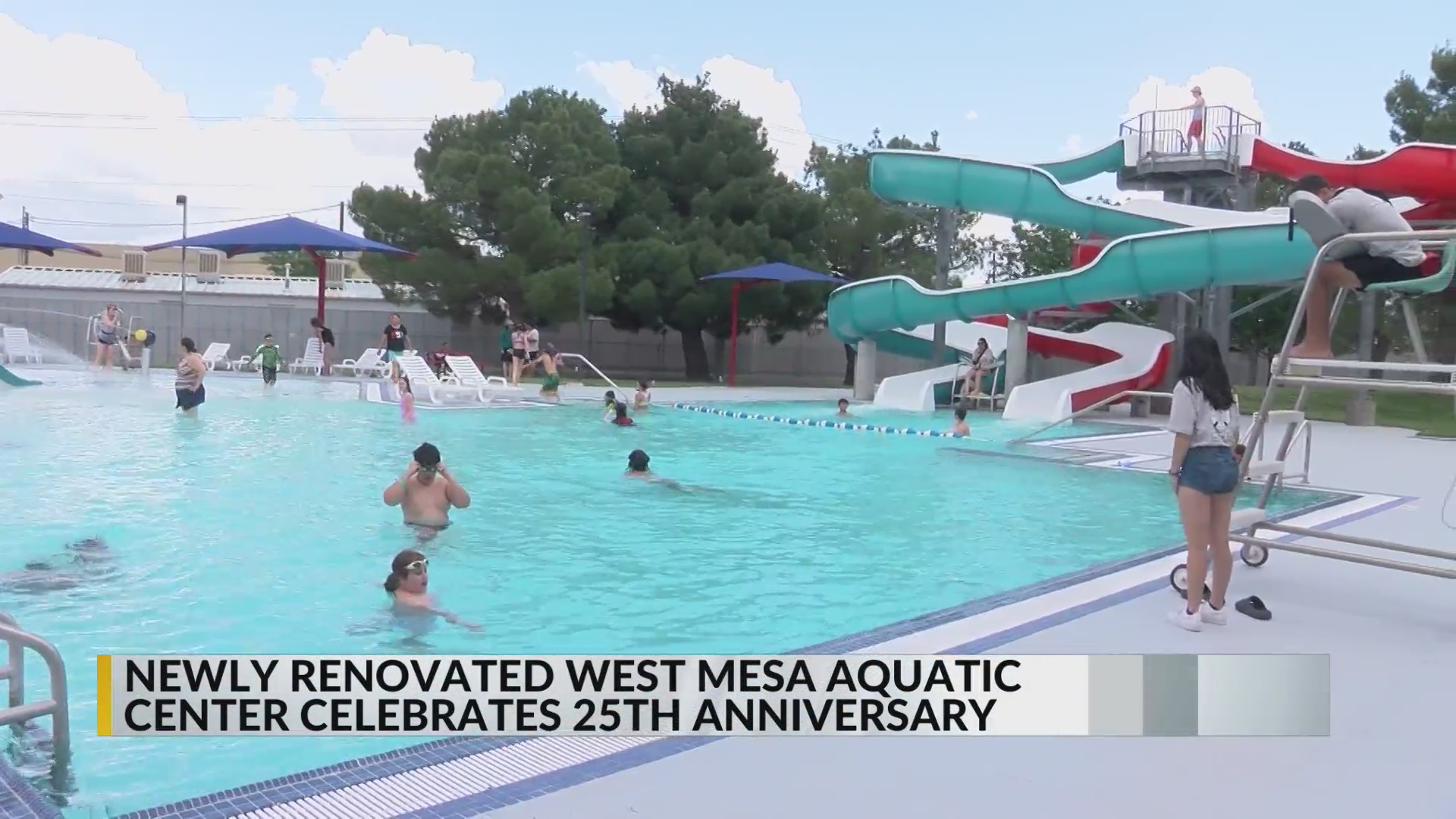 West Mesa Aquatic Center celebrates reopening for 25th anniversary
