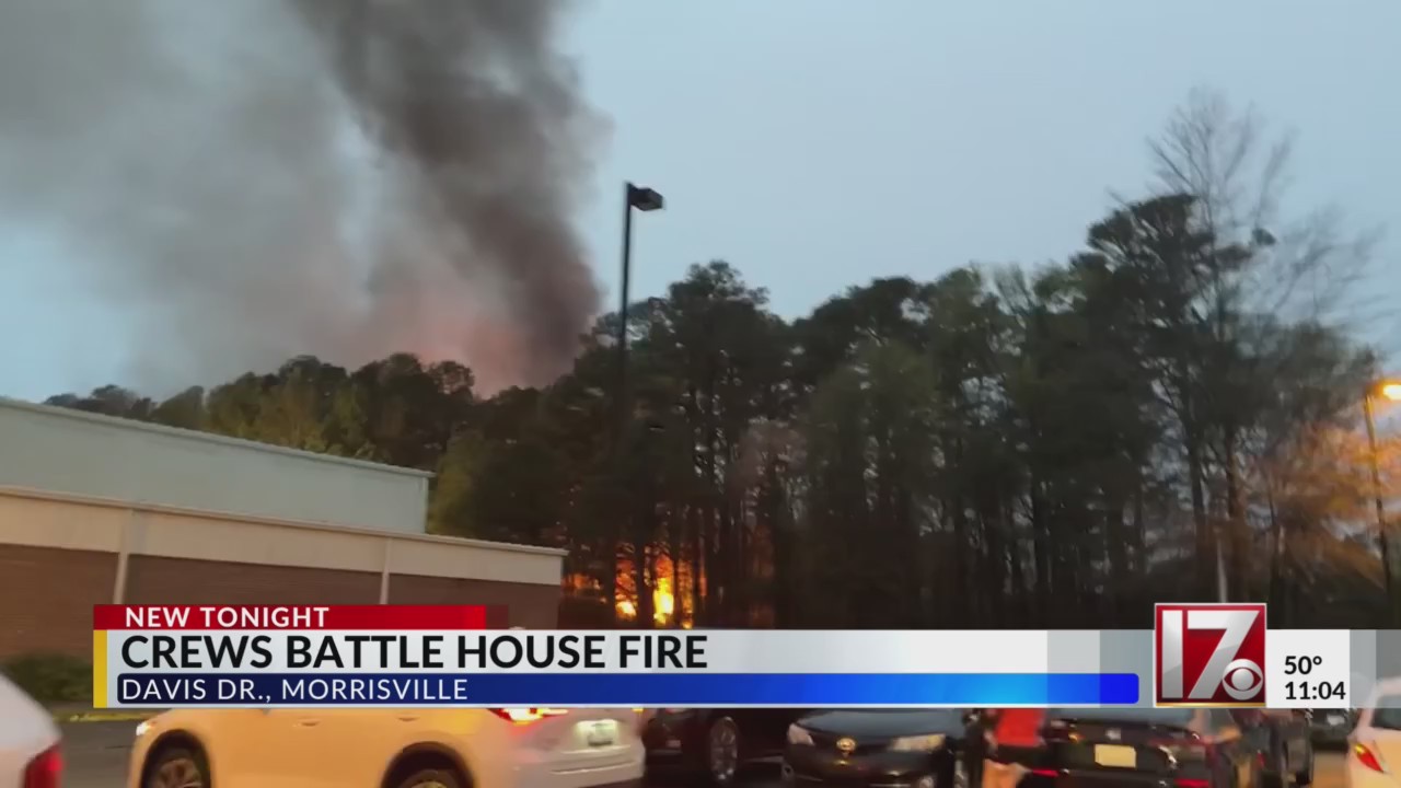 Crews battle Morrisville fire at abandoned house – CBS17.com