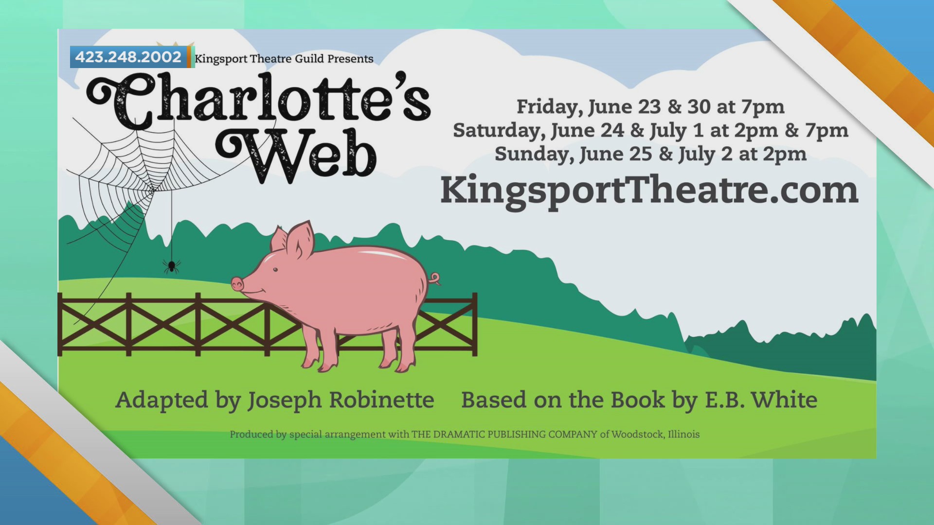 Kingsport Theatre Guild to present “Charlotte’s Web” WJHL Tri