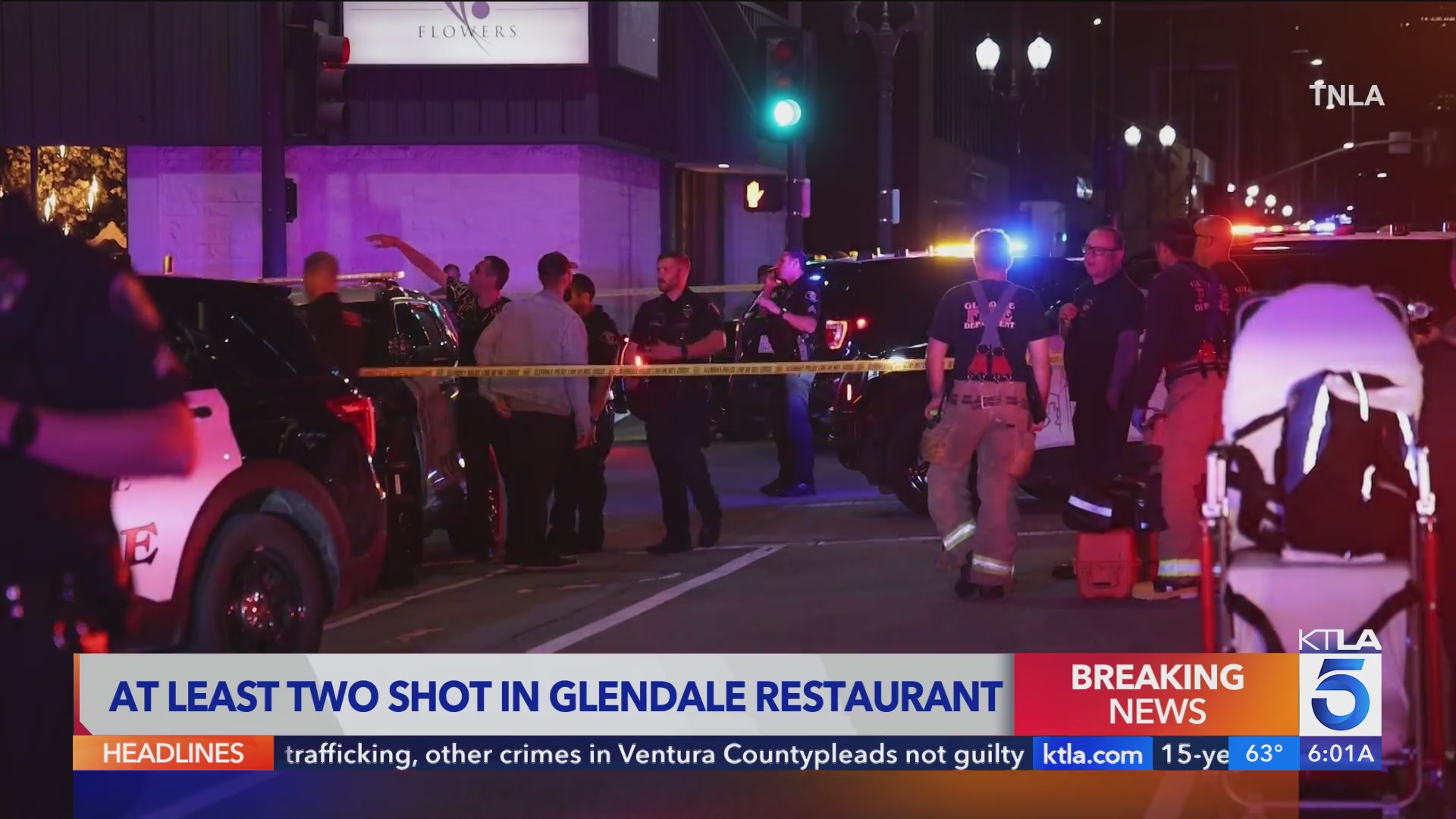 At least 2 people shot in restaurant in Glendale – KTLA