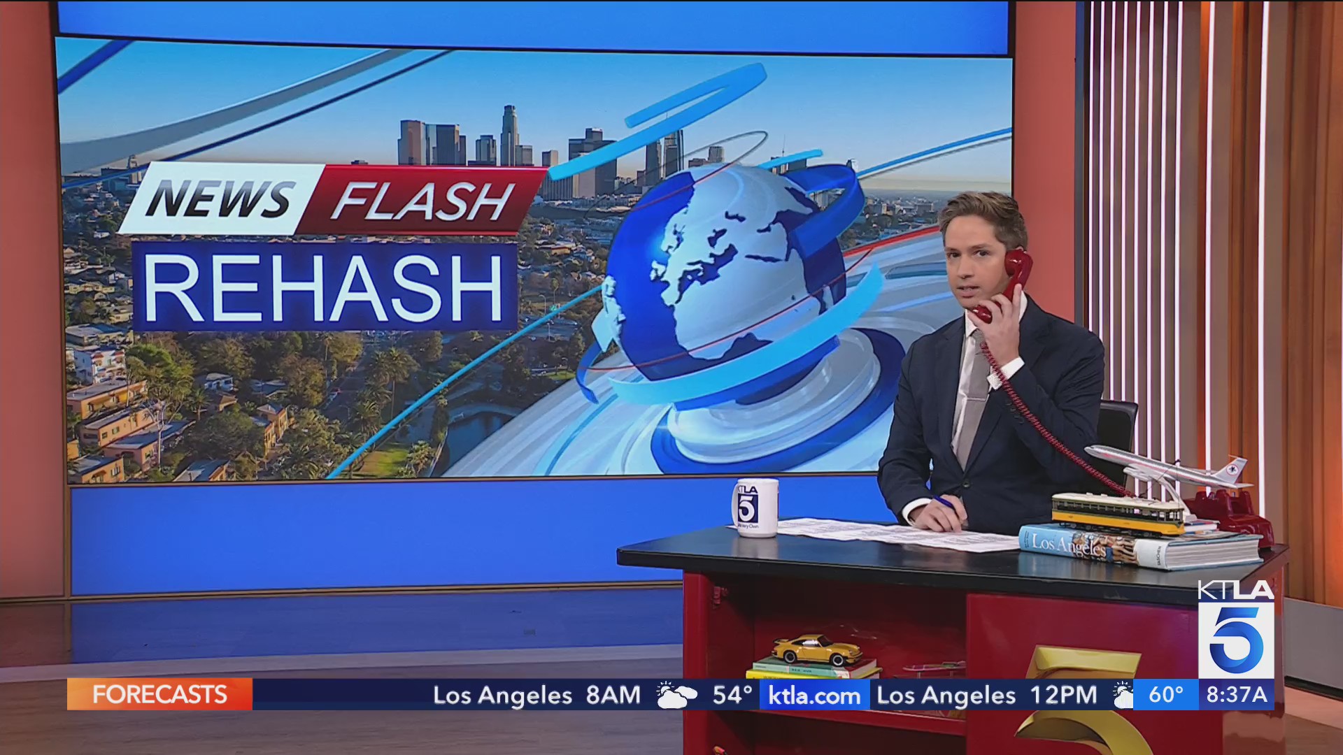 Andy Riesmeyer launches KTLA’s Newsflash Rehash – KTLA