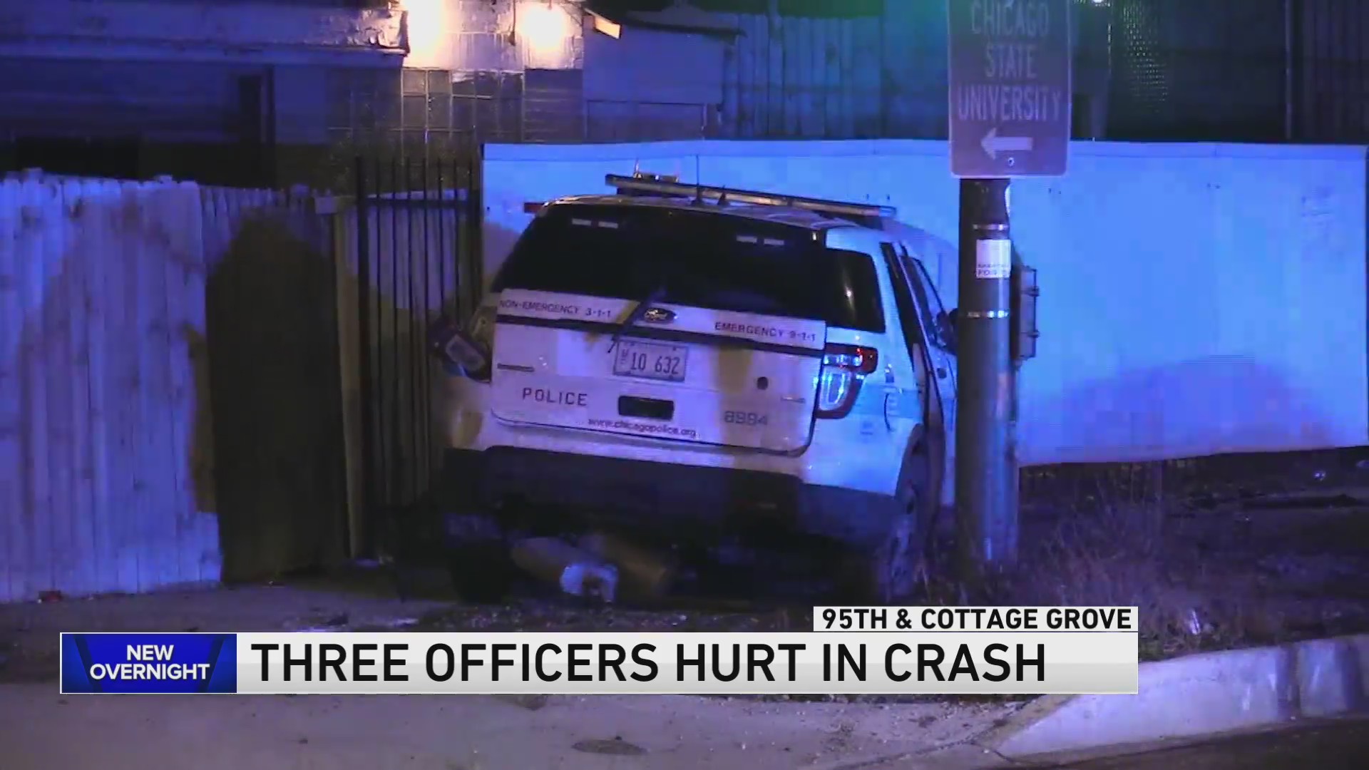 Three CPD officers injured in overnight car crash on city’s South Side ...