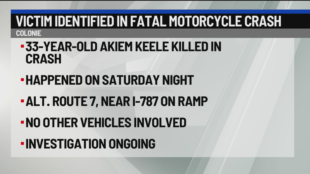 Victim identified in fatal Colonie motorcycle crash – NEWS10 ABC