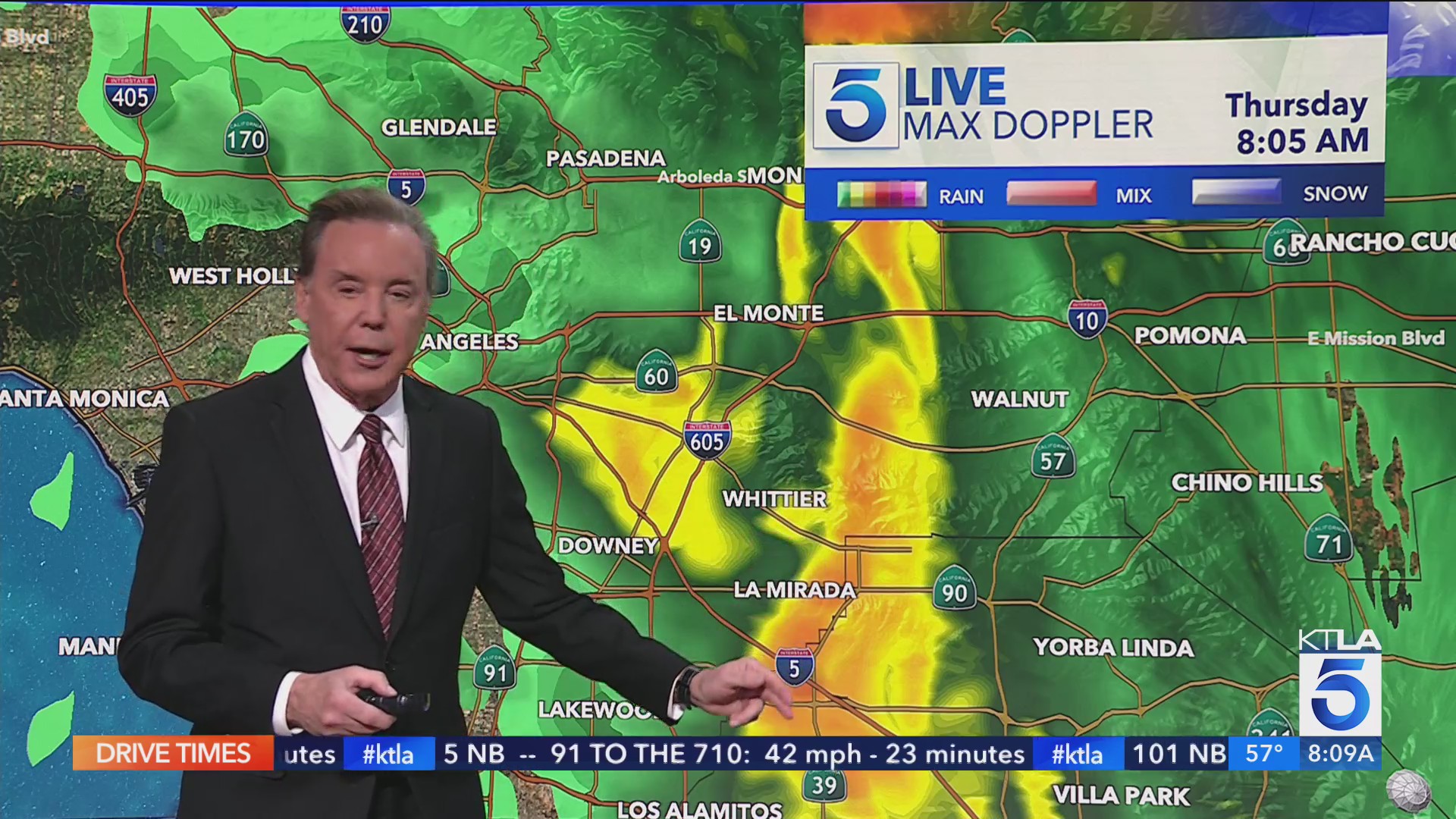 More rain hits the Los Angeles area, and another storm on the way – KTLA
