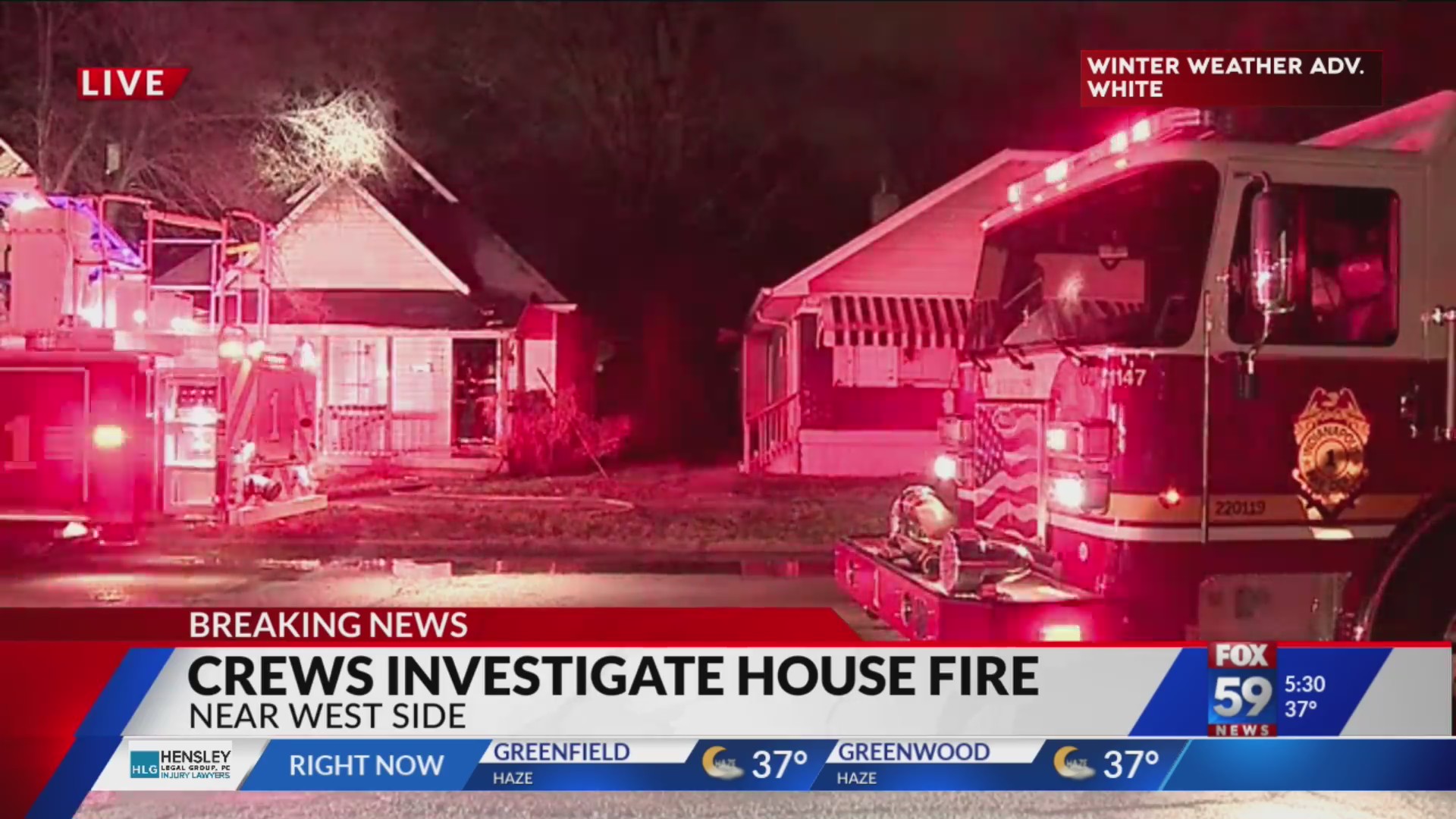 Crews respond to house fire on near west side – Fox 59
