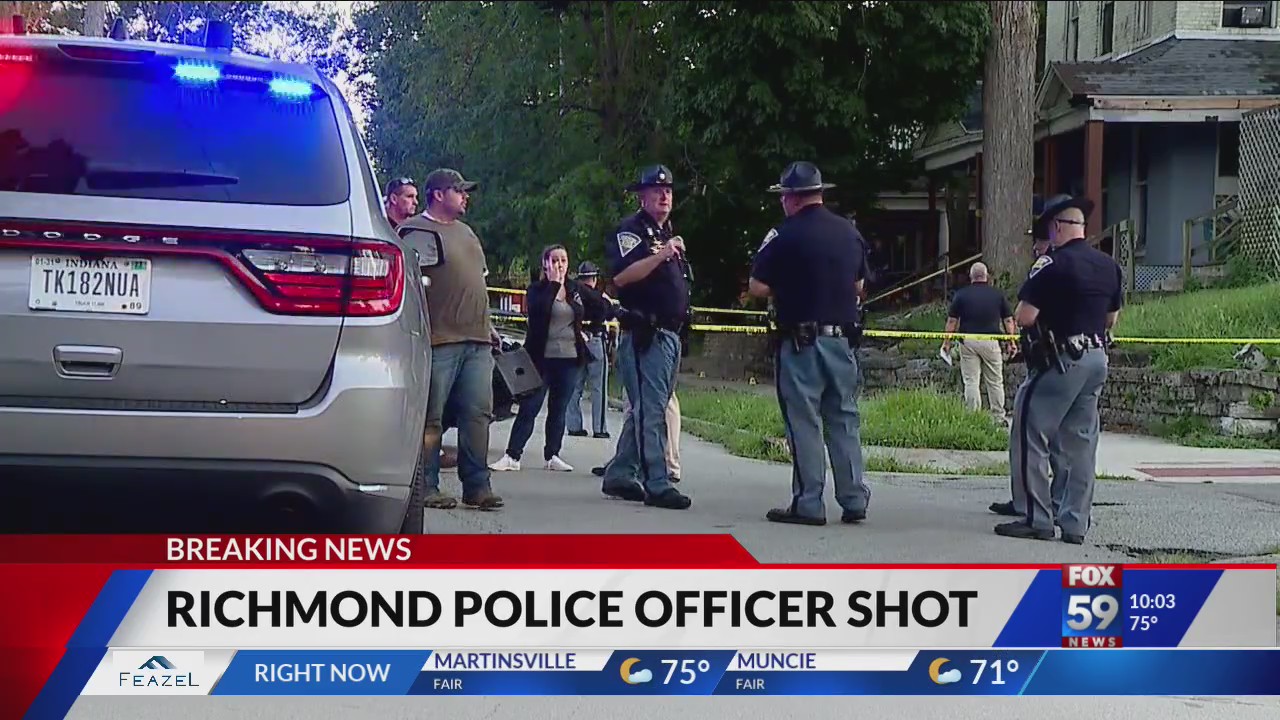 Richmond police officer shot during traffic stop – Fox 59
