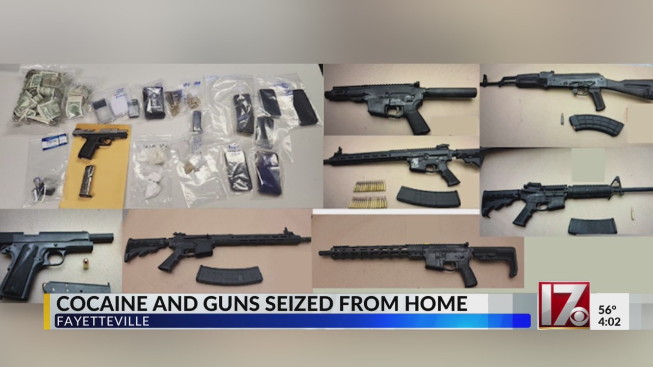8 guns, cocaine seized in Fayetteville drug bust – CBS17.com