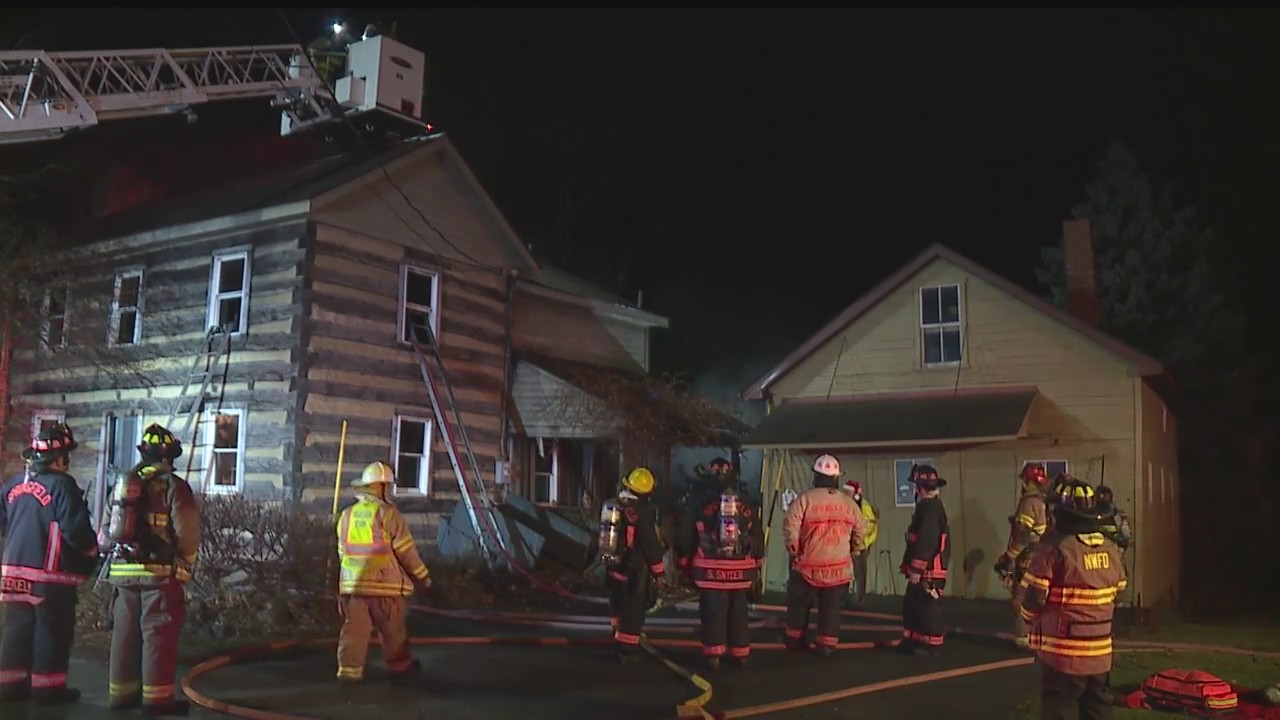 Historic house catches on fire on Woodworth Road in New Springfield