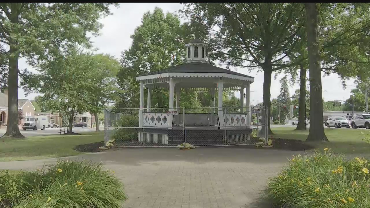 Canfield gazebo project halted over ownership issue
