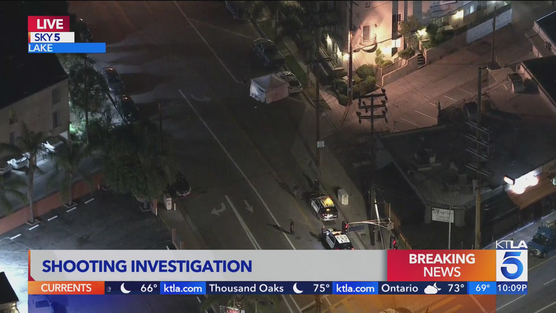 Police investigating shooting in Toluca Lake – KTLA