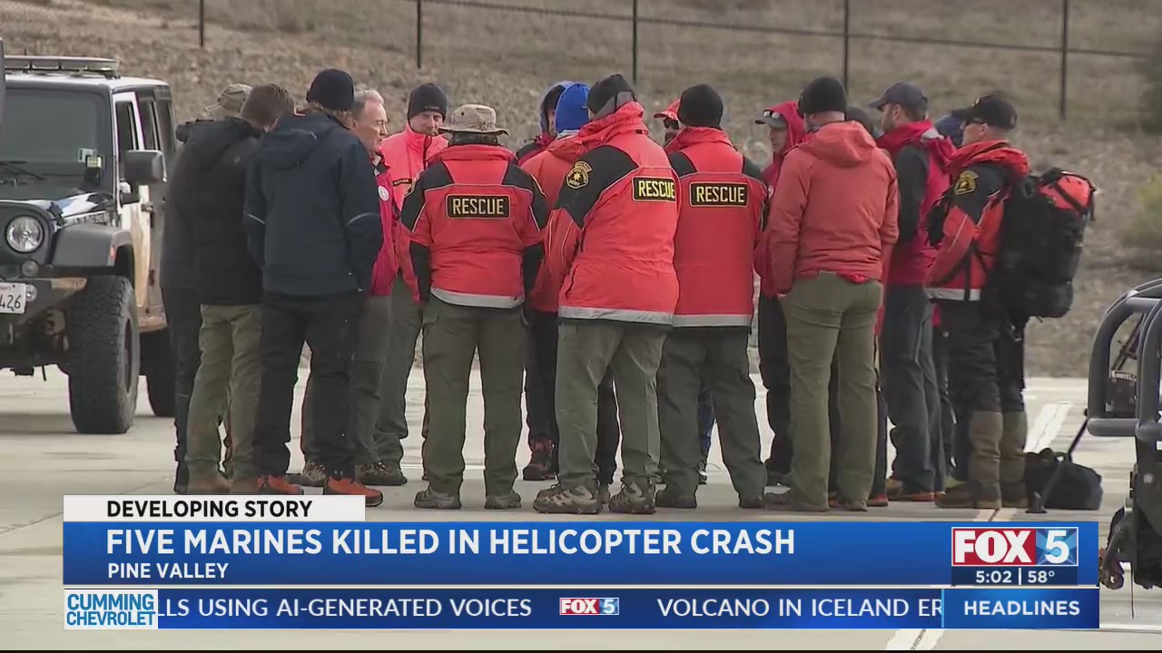 Five Marines Killed In Helicopter Crash – FOX 5 San Diego & KUSI News