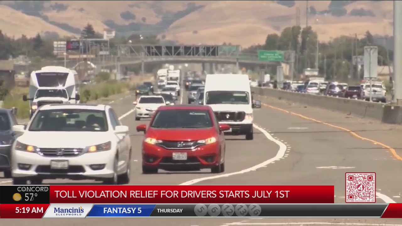 Toll violation relief for drivers starting July 1 – KRON4