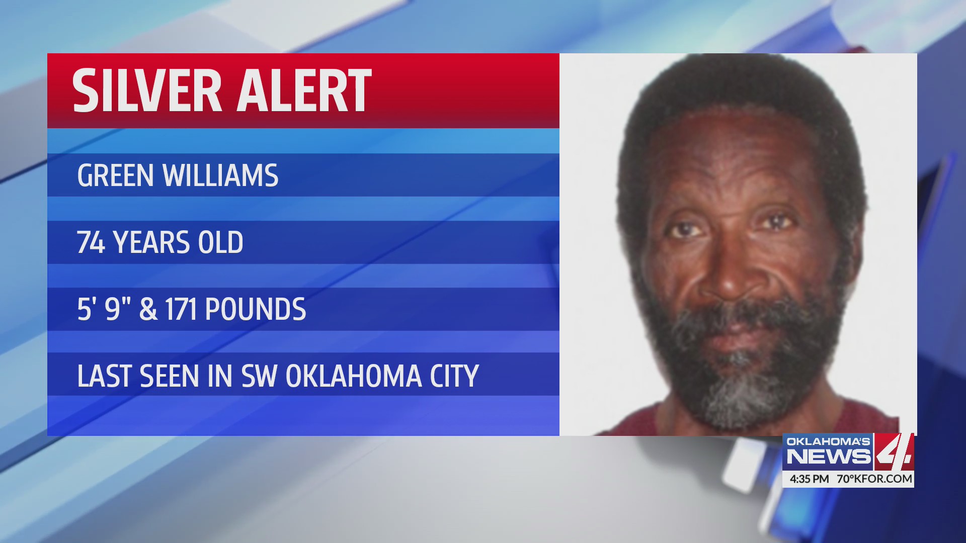 OHP issues Silver Alert for 74-year-old last seen in Oklahoma City ...