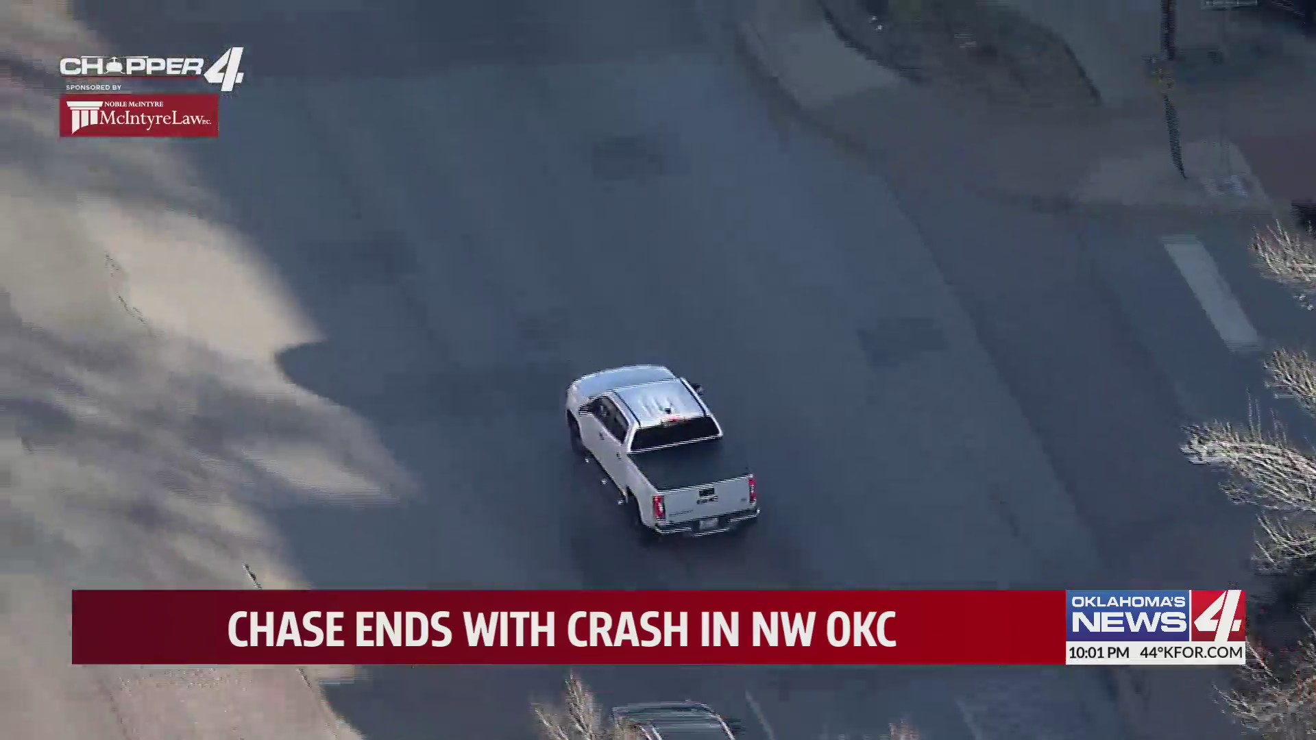 Chase ends with crash in NW OKC – KFOR.com Oklahoma City