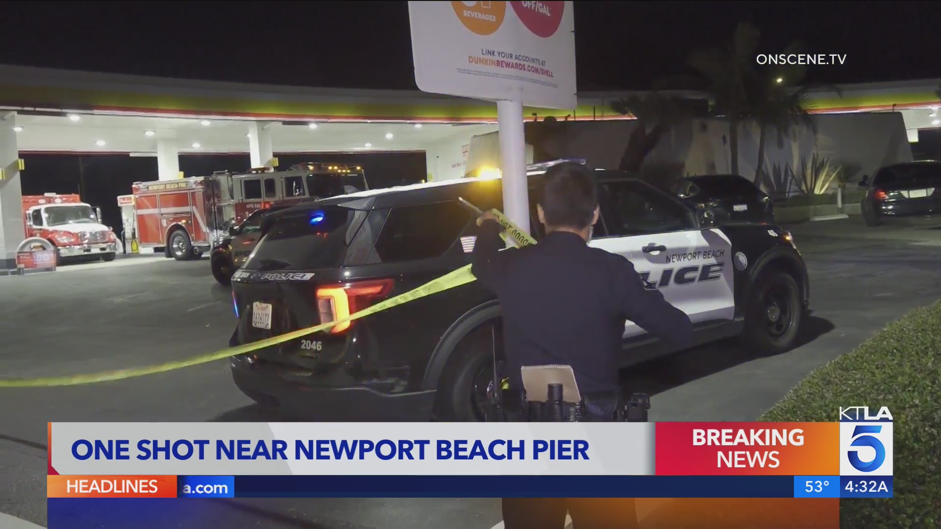 Police: Victim drove to gas station after being shot near Newport Beach ...