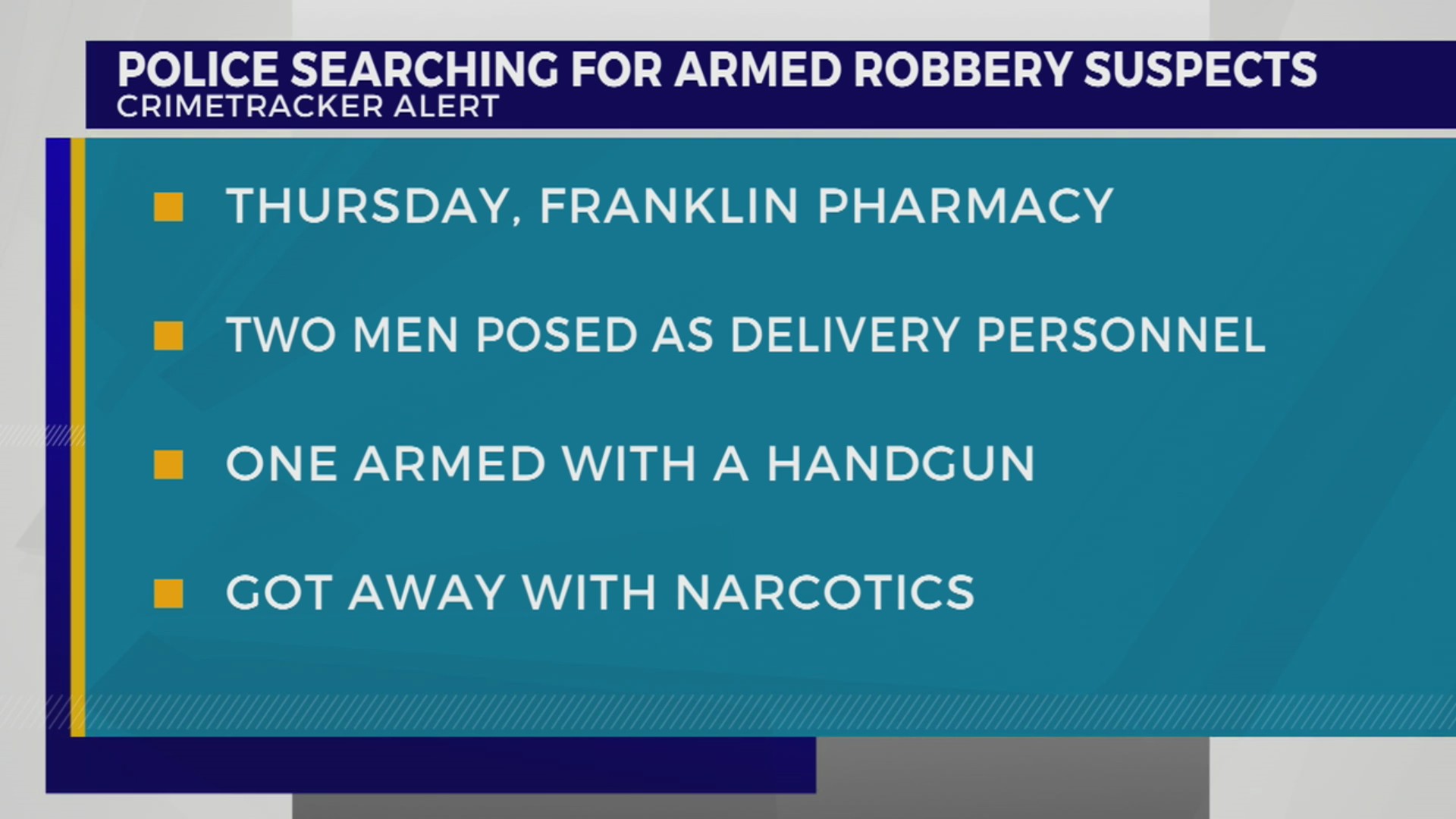 Police searching for Franklin armed robbery suspects – WKRN News 2