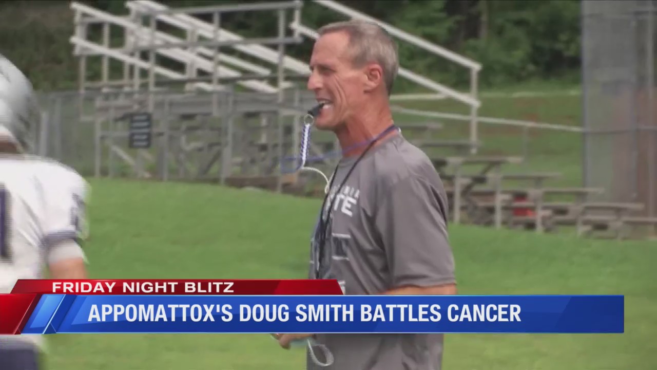 Appomattox High School Head Football Coach Doug Smith wages second