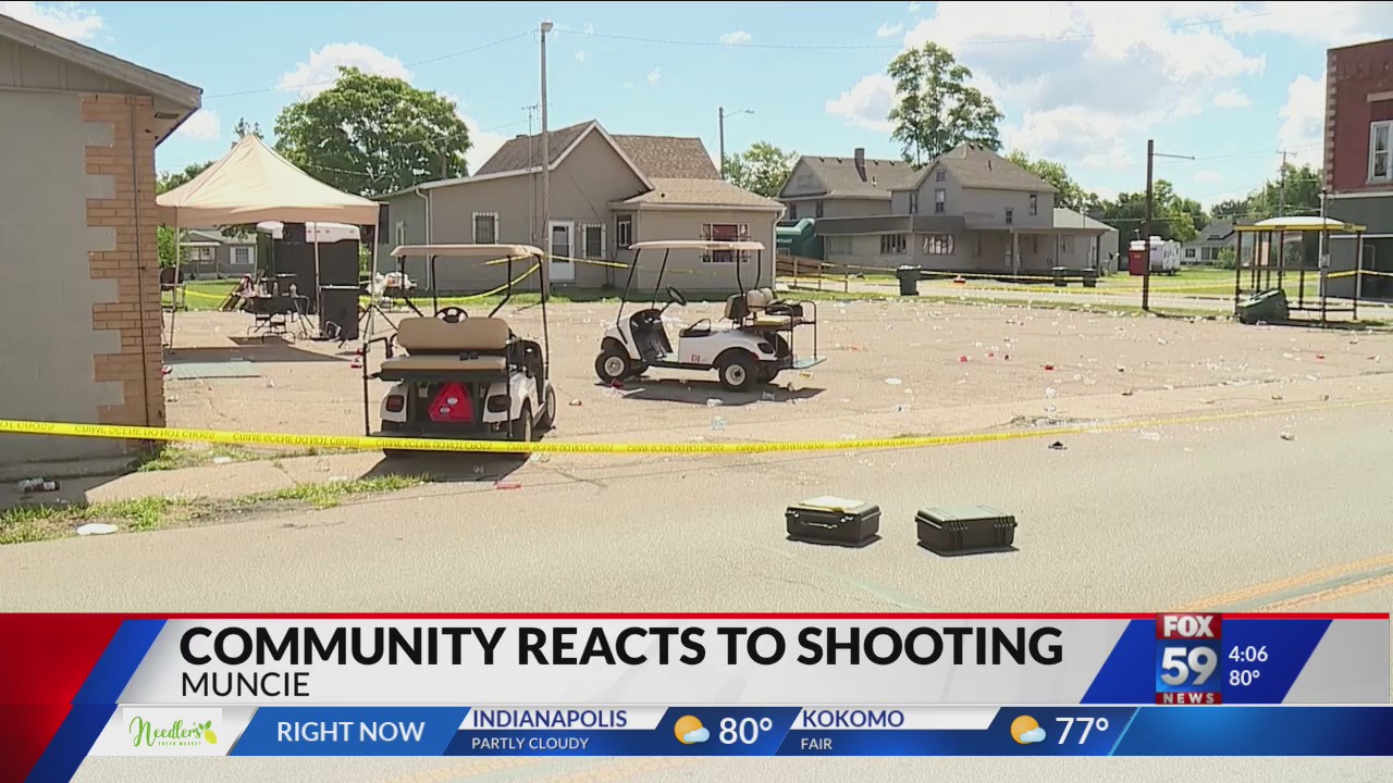 Muncie community reacts to fatal block party shooting – Fox 59