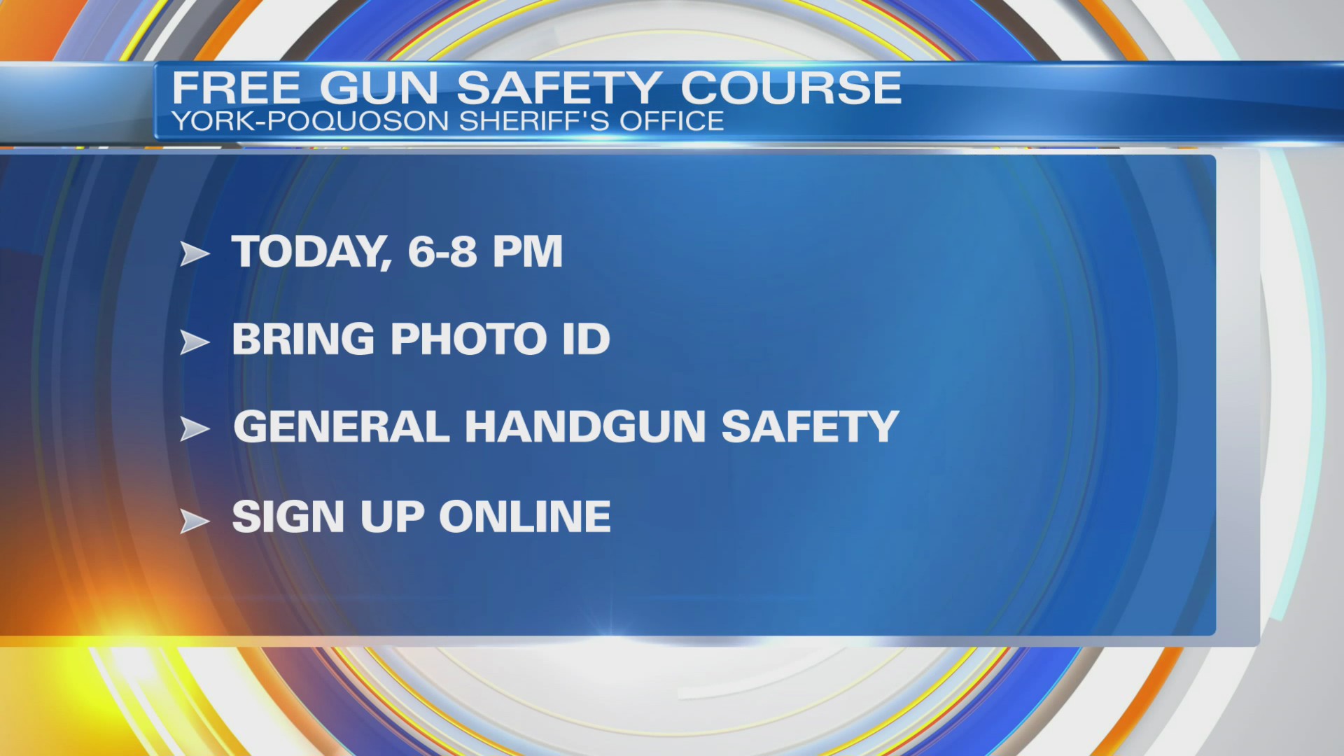 YorkPoquoson Sheriff’s Office to offer gun safety class