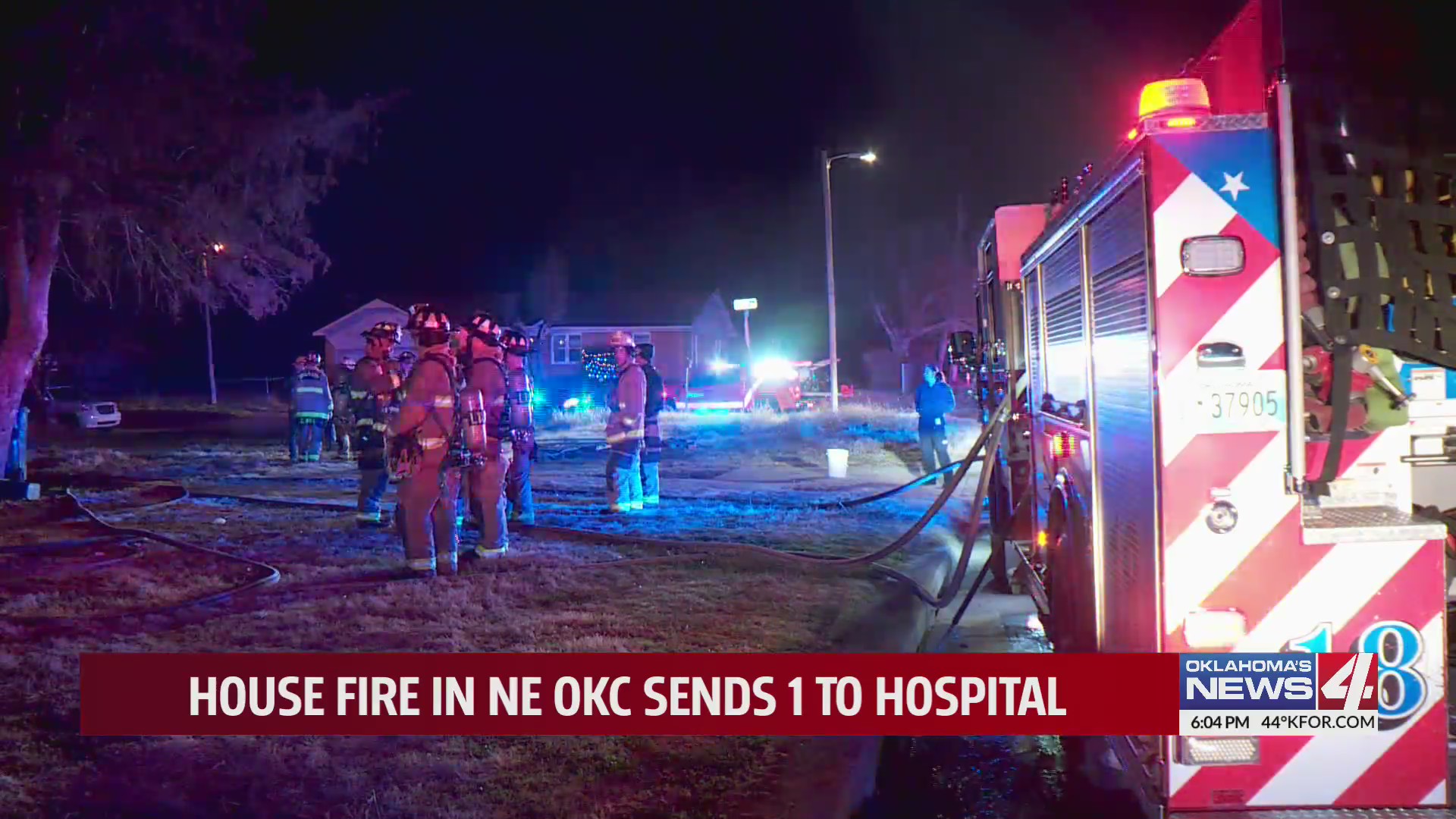 House fire in NE OKC sends 1 to hospital – KFOR.com Oklahoma City