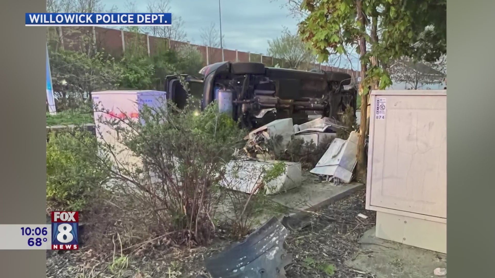 Man hospitalized after crashing into AT&T box – Fox 8 Cleveland WJW