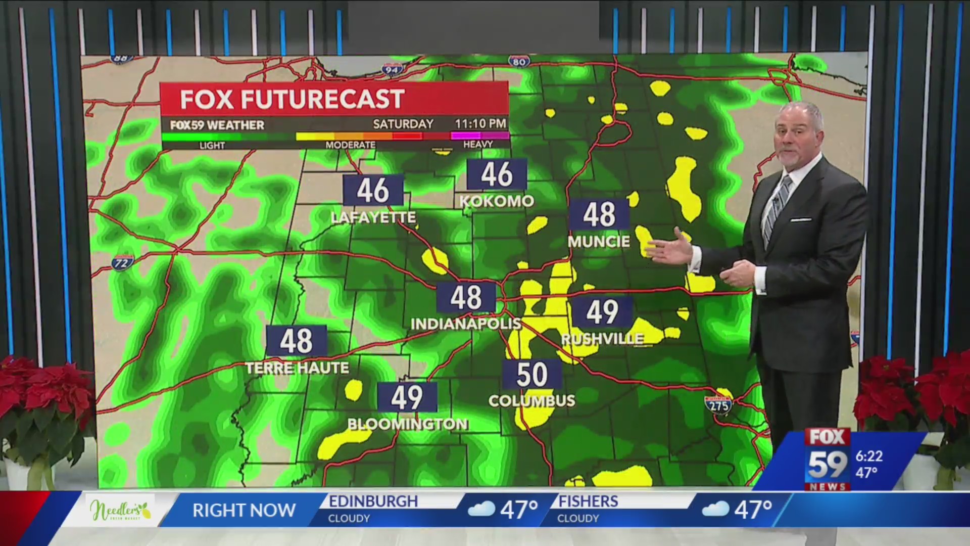 Rain this weekend but rare snow chance in the works – Fox 59
