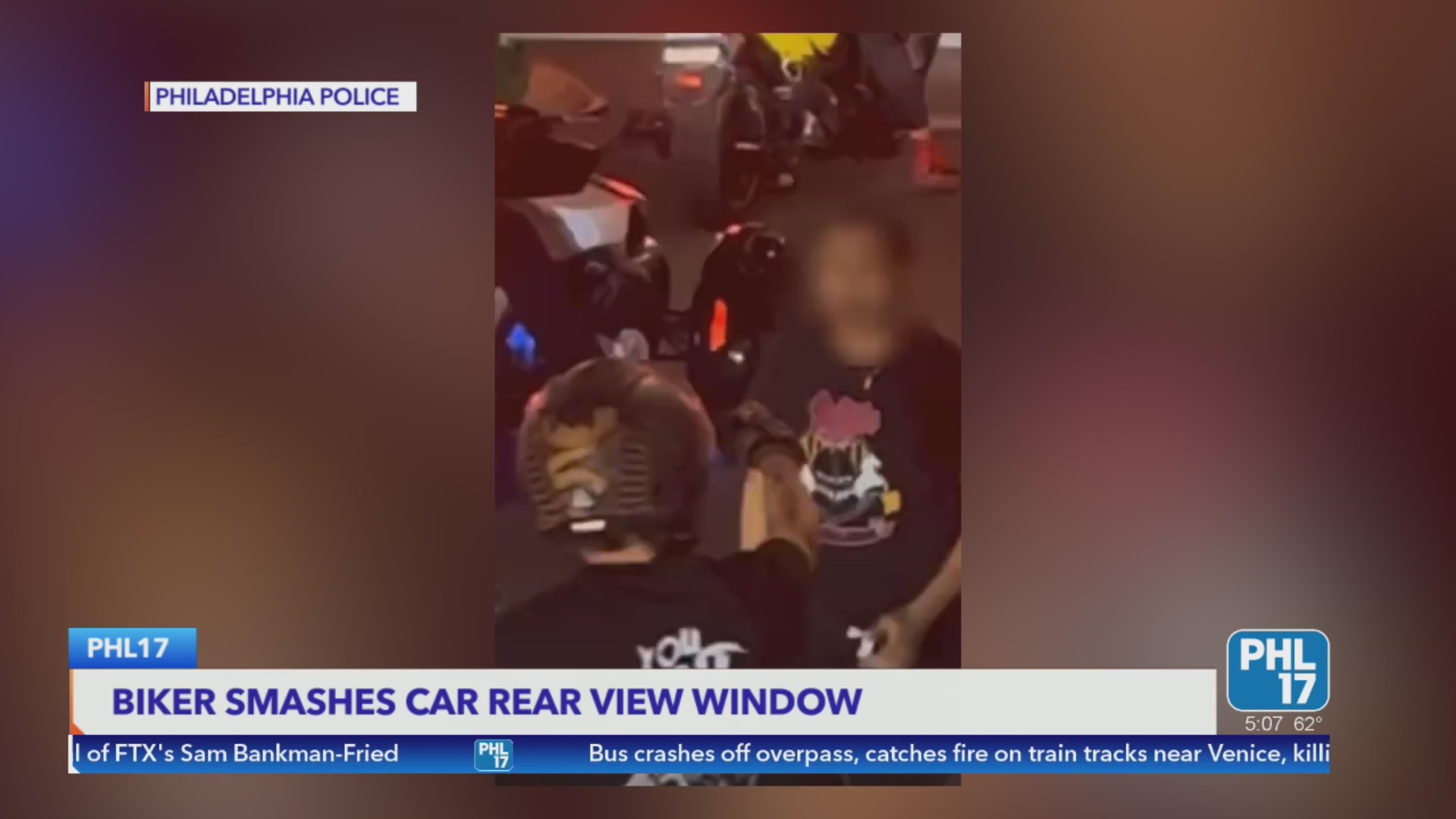 Police identify biker who vandalized car while victim and kids were ...