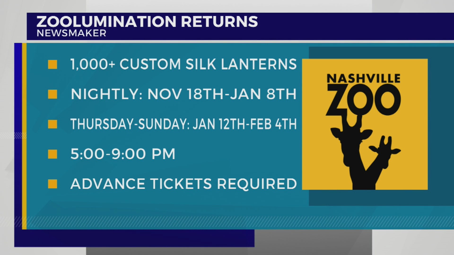 Newsmaker: Zoolumination returns – WKRN News 2