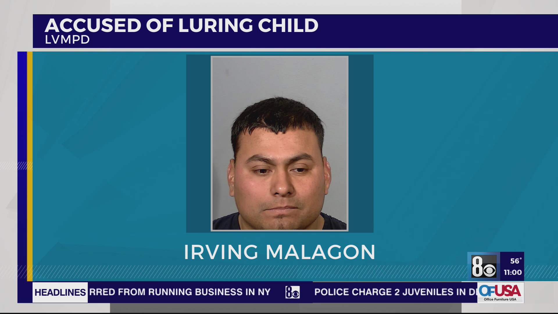 Las Vegas police arrest man in connection to child luring case – KLAS