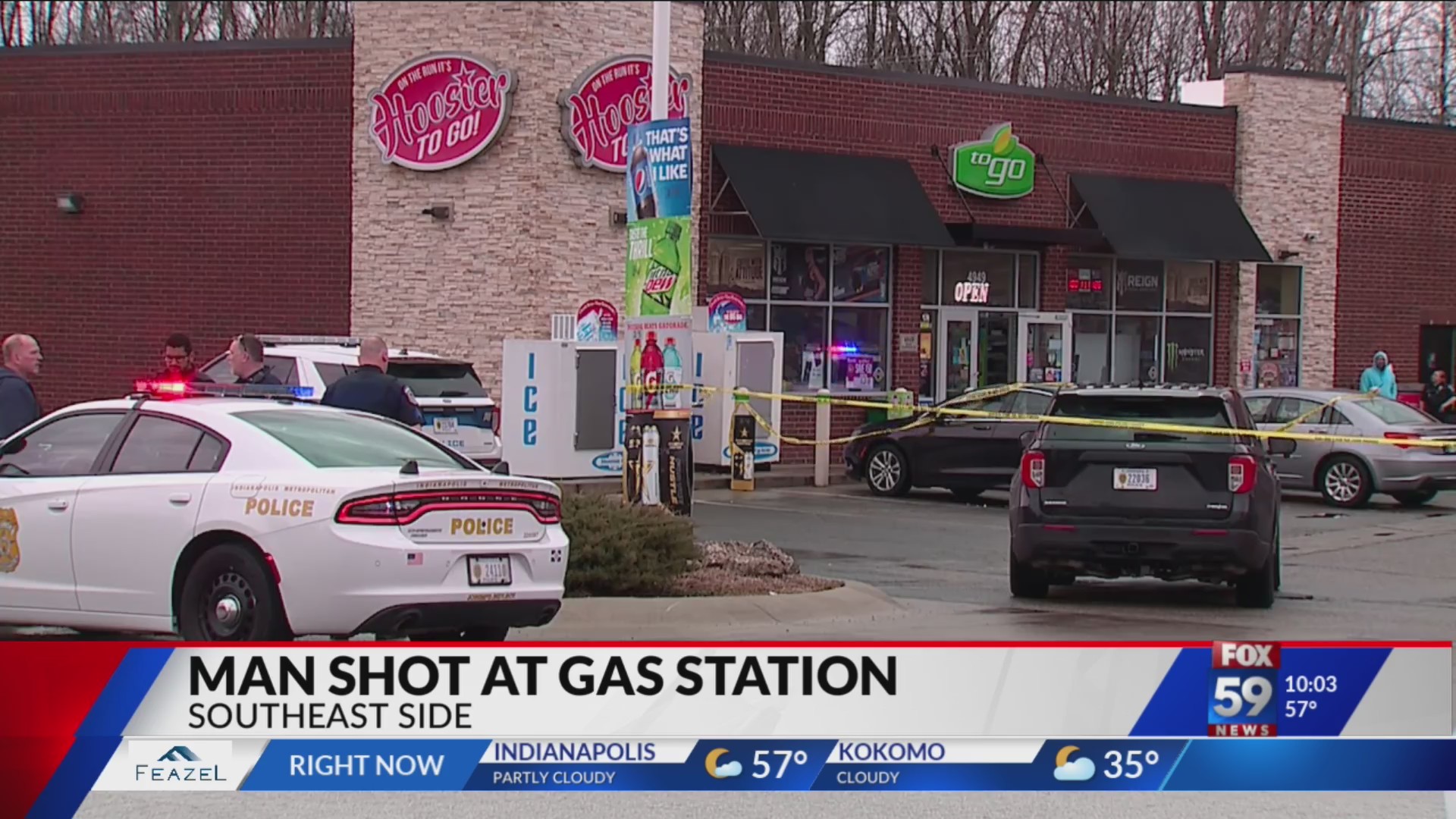 1 shot inside gas station on city’s southeast side – Fox 59