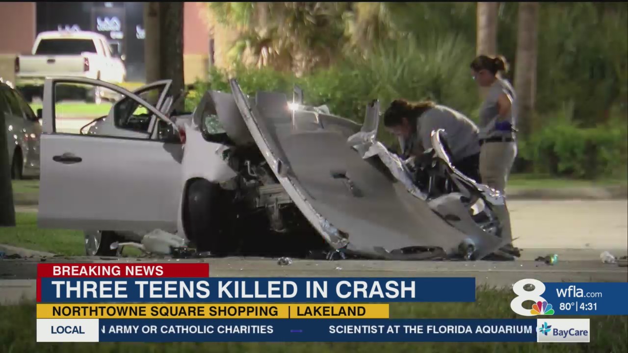 3 teens killed in 3-vehicle crash in Lakeland – WFLA
