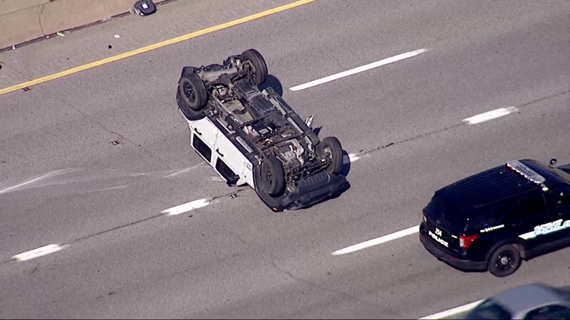 SkyFOX over I-90 E crash – Fox 8 Cleveland WJW