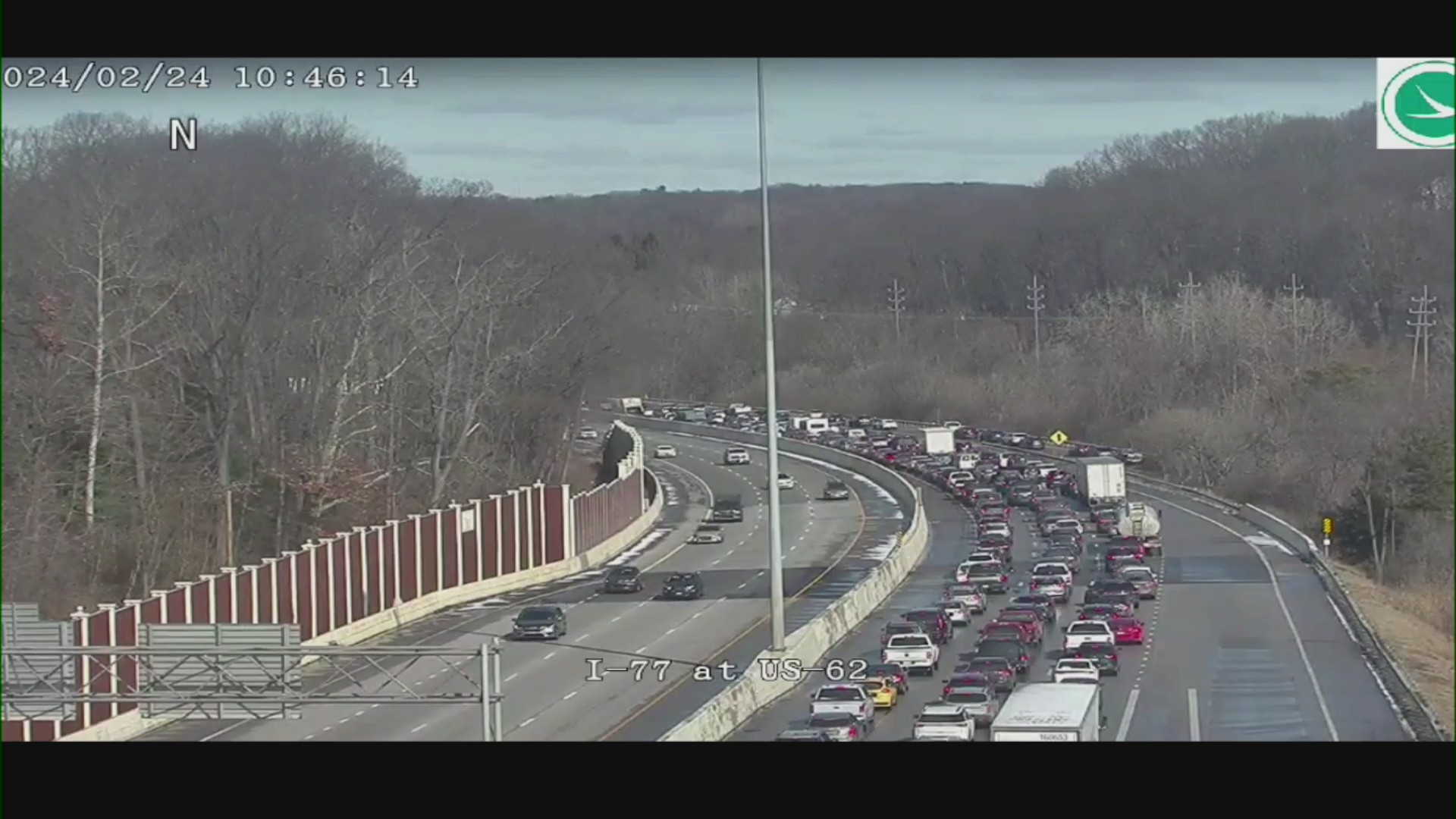 Crash causes traffic backup on I-77 N – Fox 8 Cleveland WJW