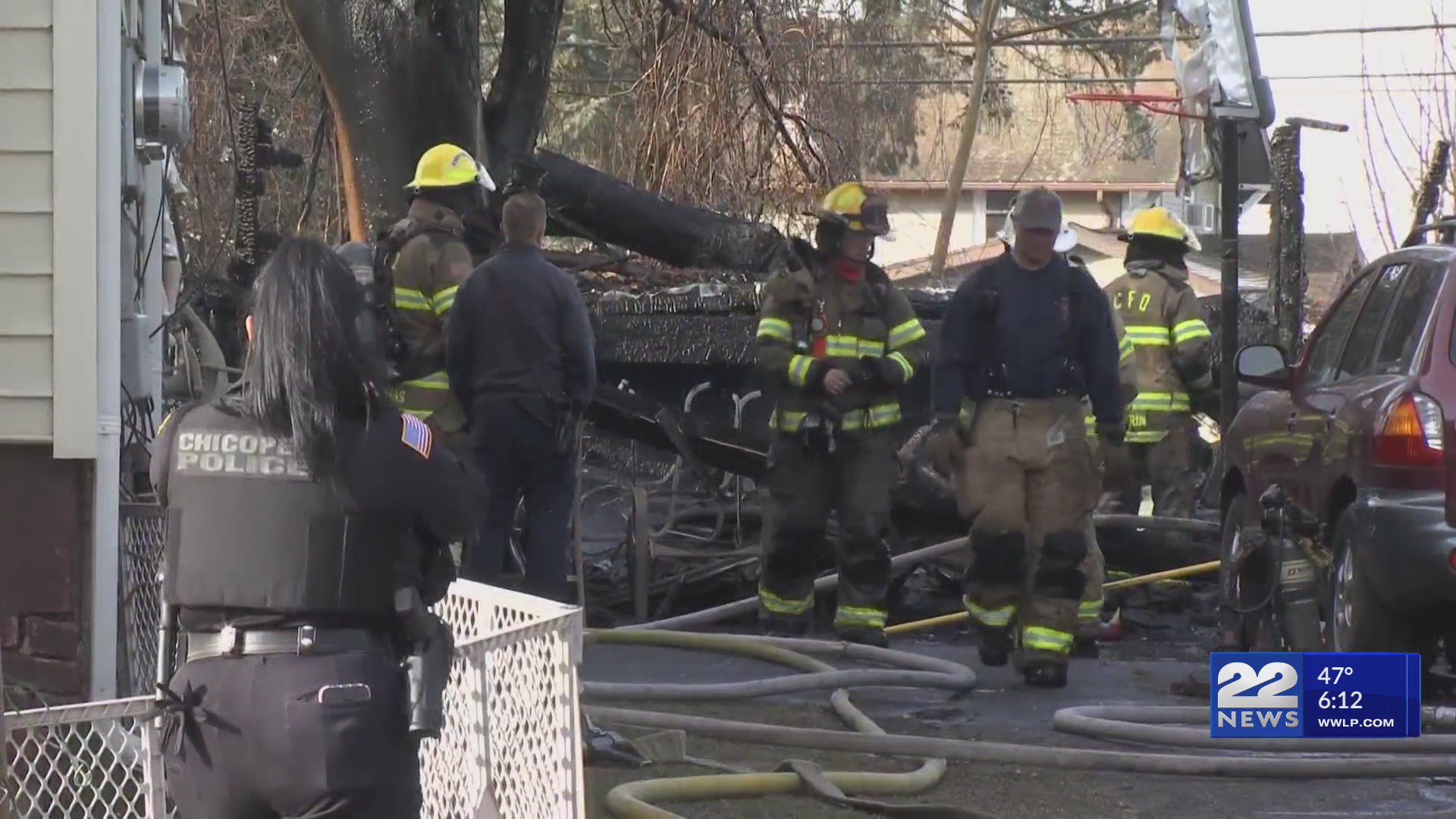 Erline Street in Chicopee closed due to building fire – WWLP