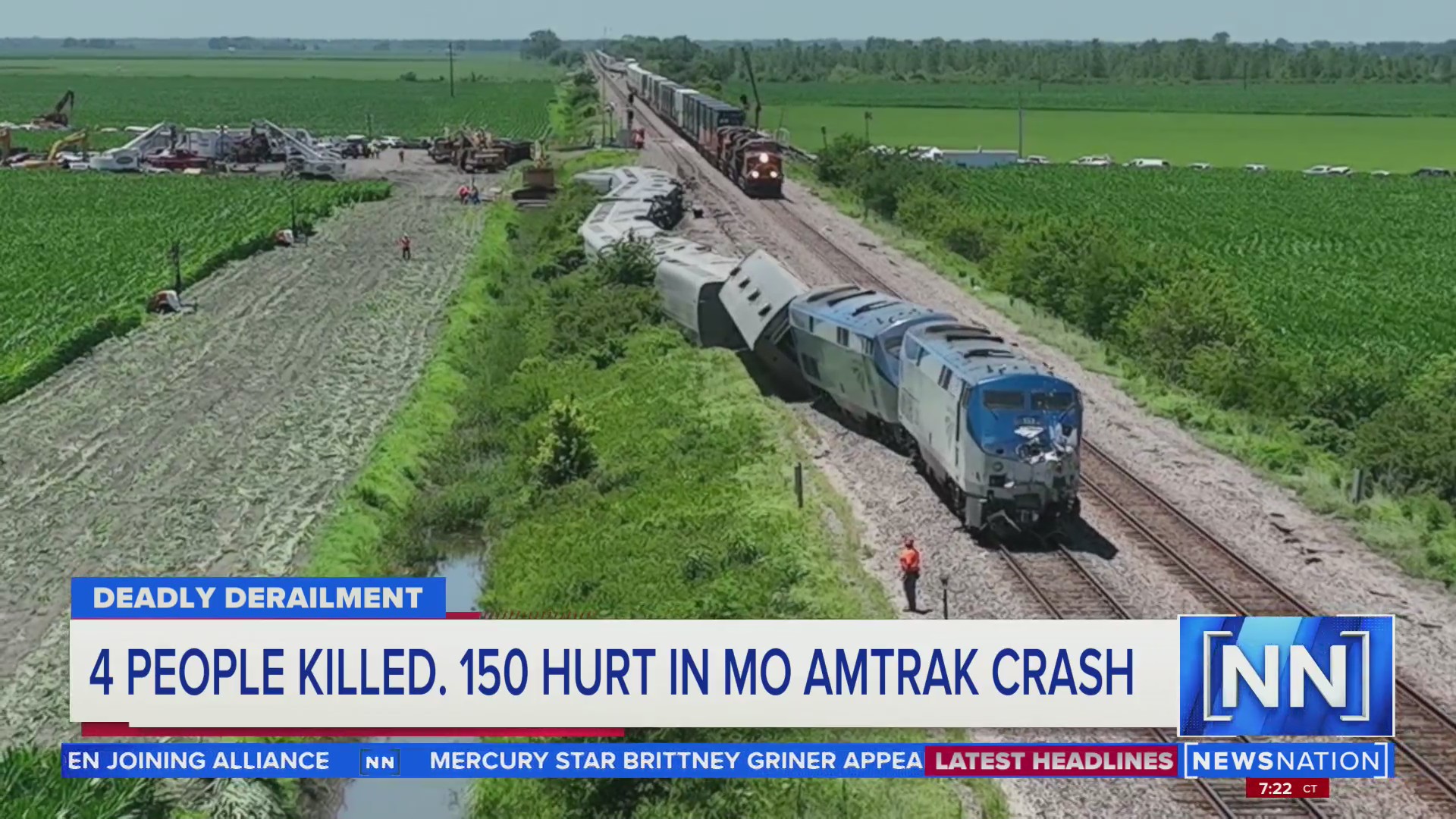 Fourth person dies after Missouri Amtrak derailment | NewsNation Prime ...