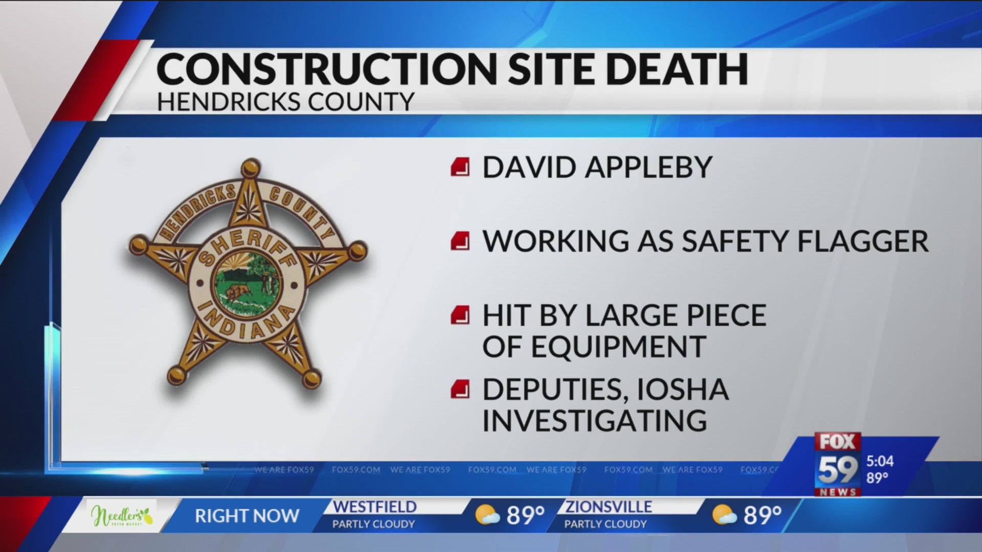 Hendricks County highway worker dies after stepping behind excavating ...