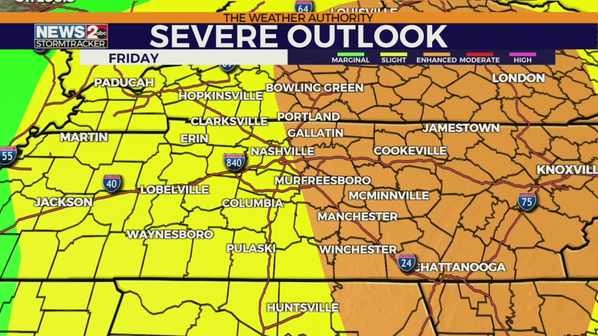 Tornado Watch issued for most Middle TN | March 3, 2023 – WKRN News 2