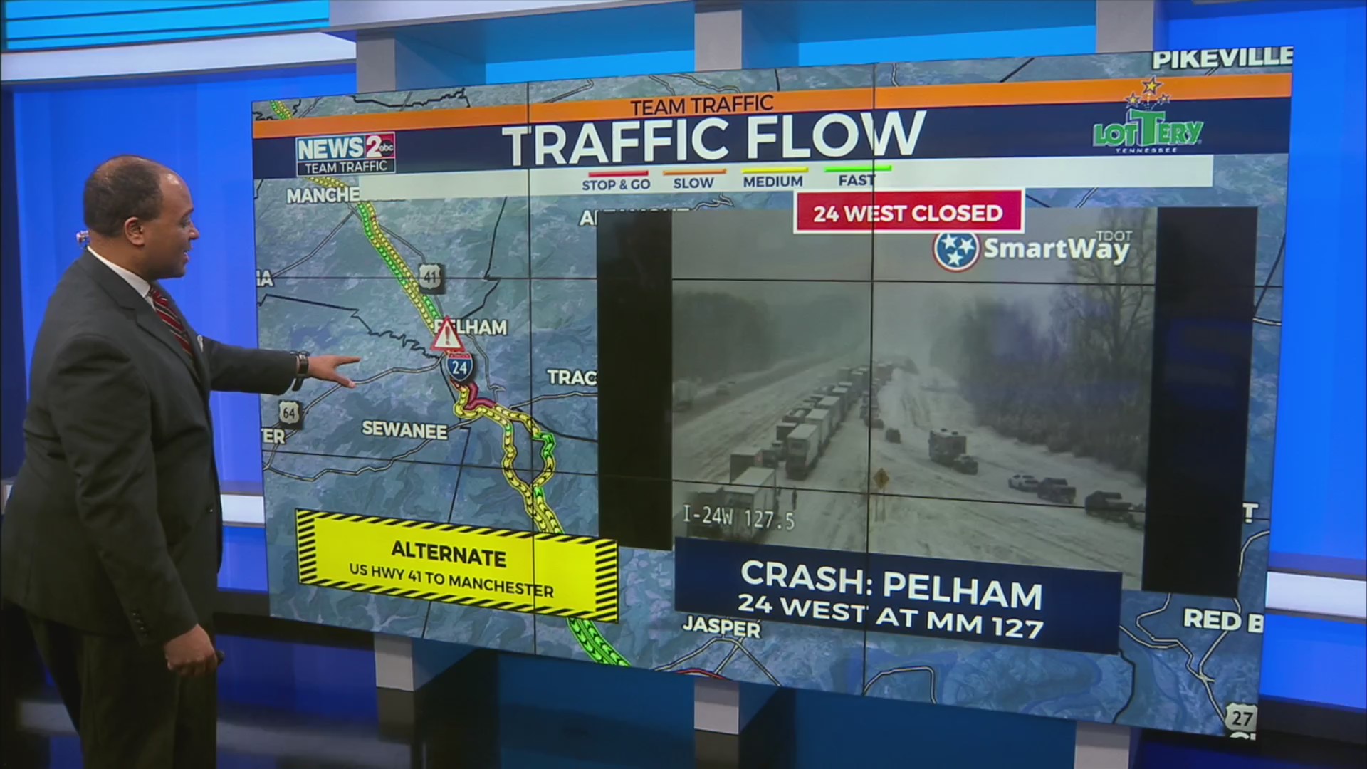 I-24 closed in Coffee County – WKRN News 2