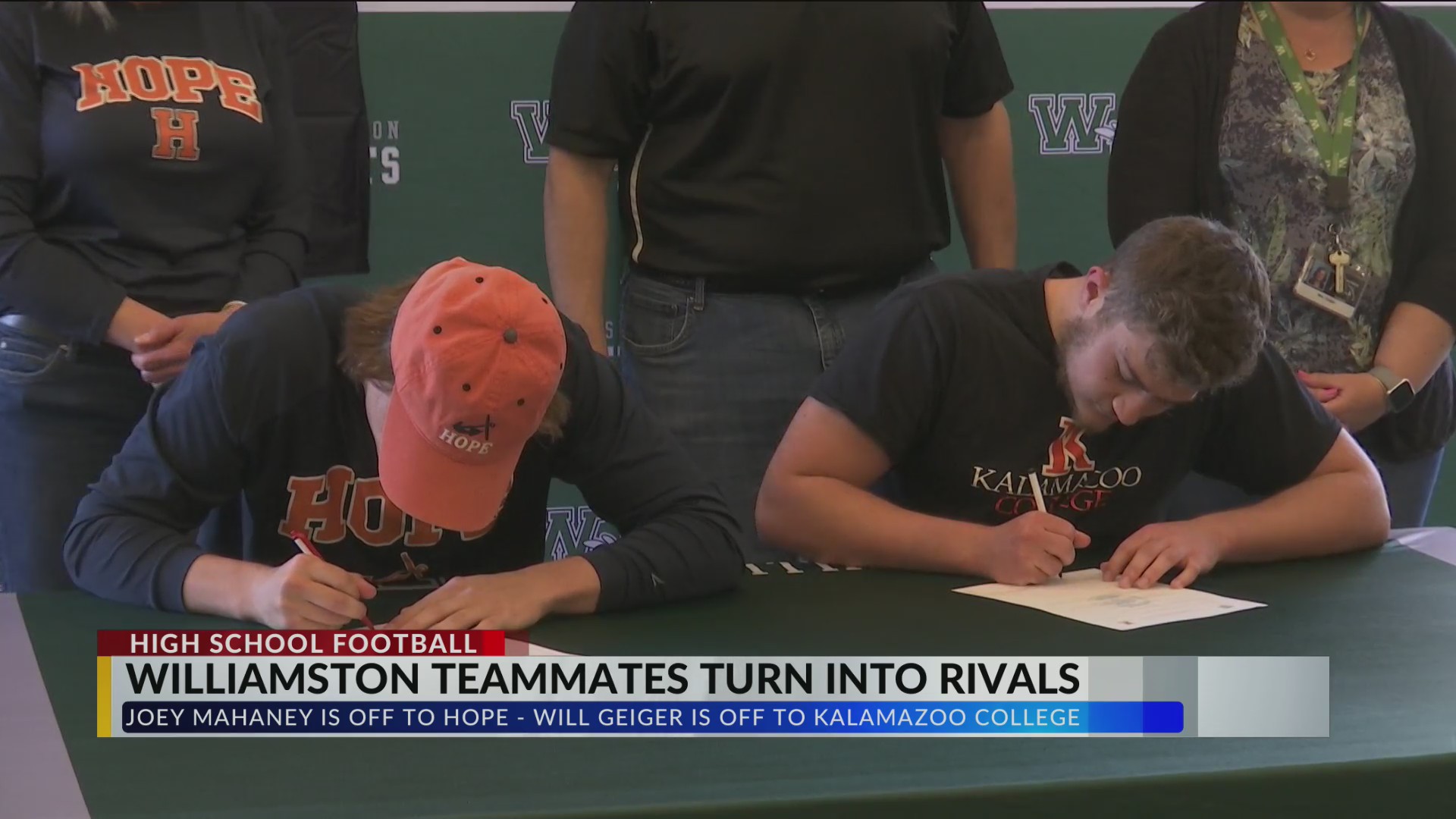 Williamston football teammates turn into rivals WLNS 6 News