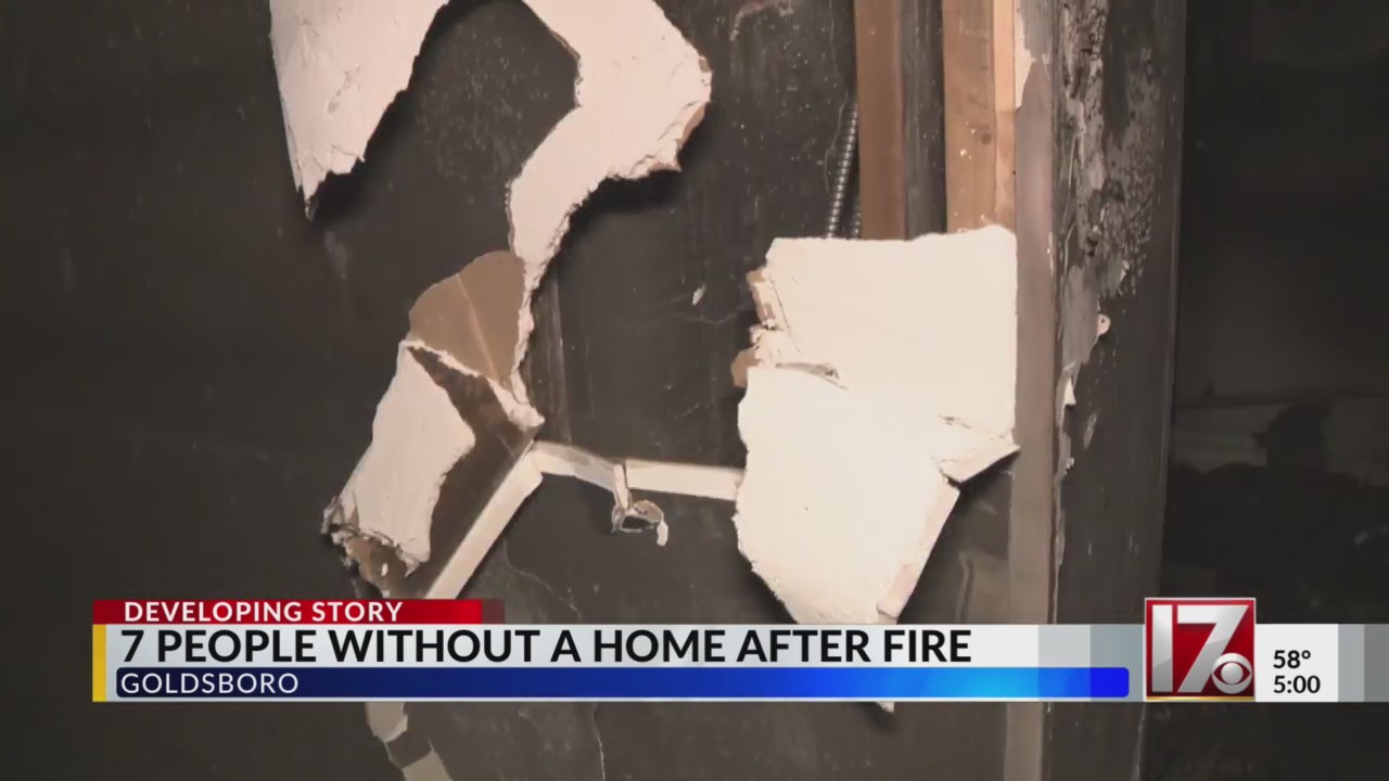 7 people without home after fire in Goldsboro – CBS17.com