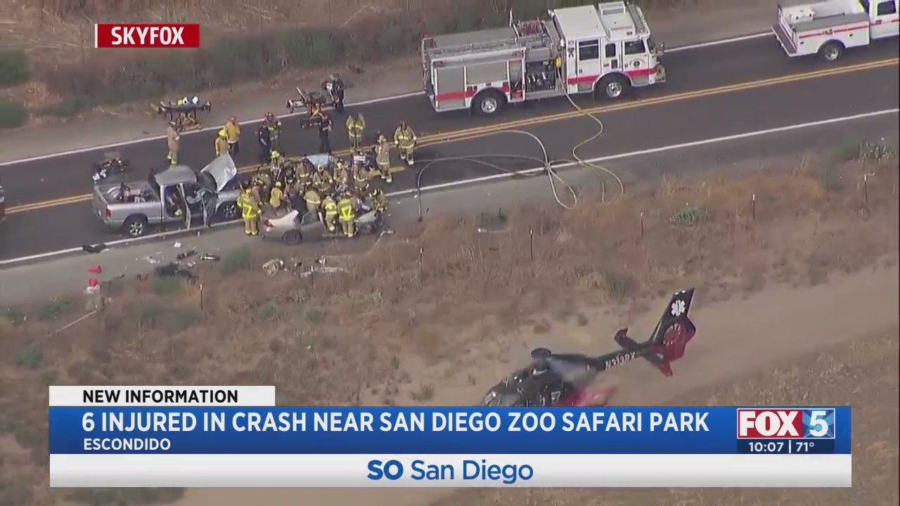 Six Injured In Crash – FOX 5 San Diego & KUSI News