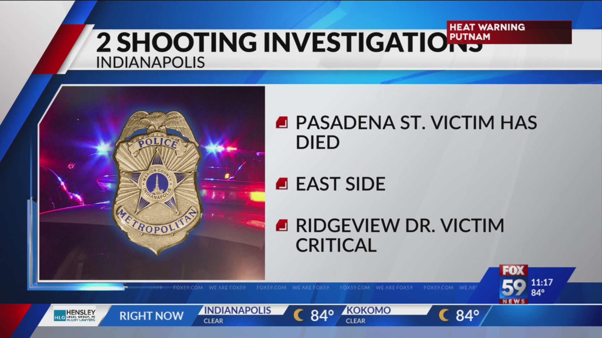 1 killed in shooting on Indy’s east side – Fox 59
