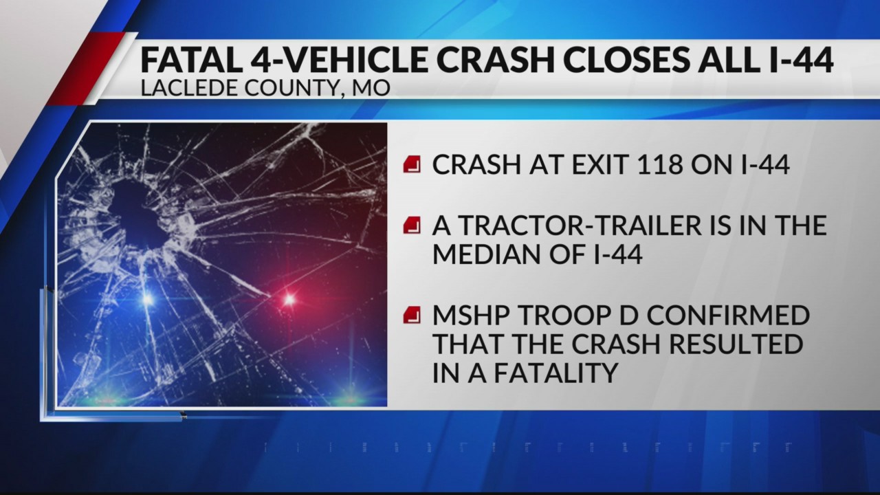 Fatal 4vehicle crash closes all I44 in Laclede County KOLR